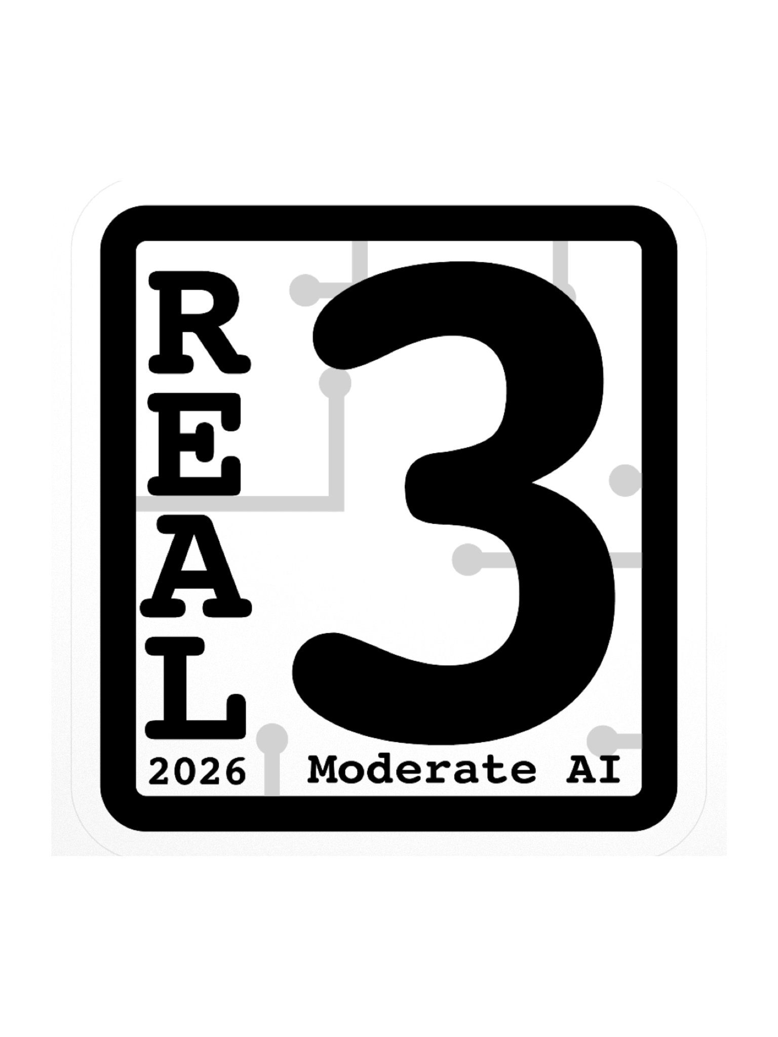 REAL 3 Sticker product image (1)