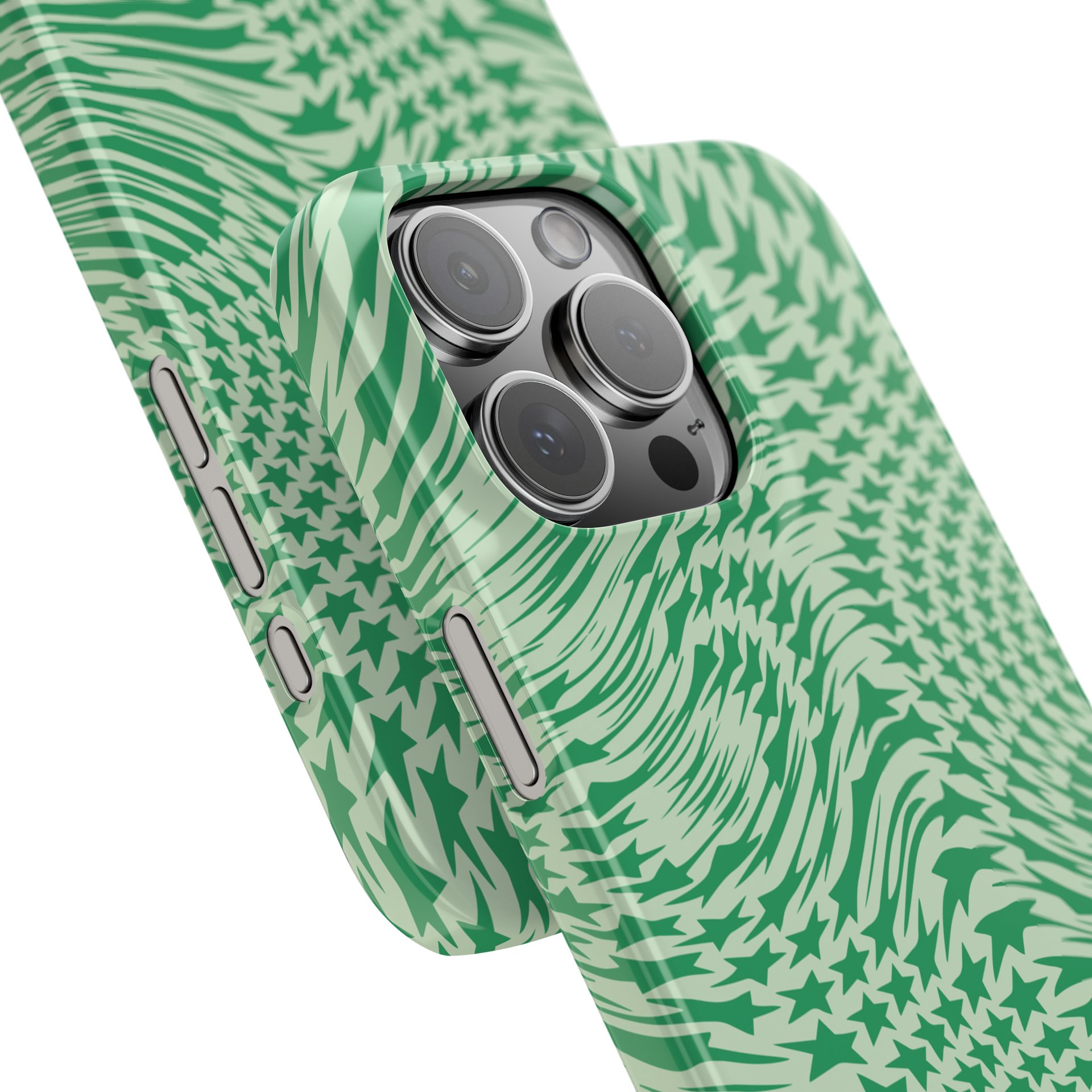 New Growth Green Swirling Stars iPhone Case product image (14)