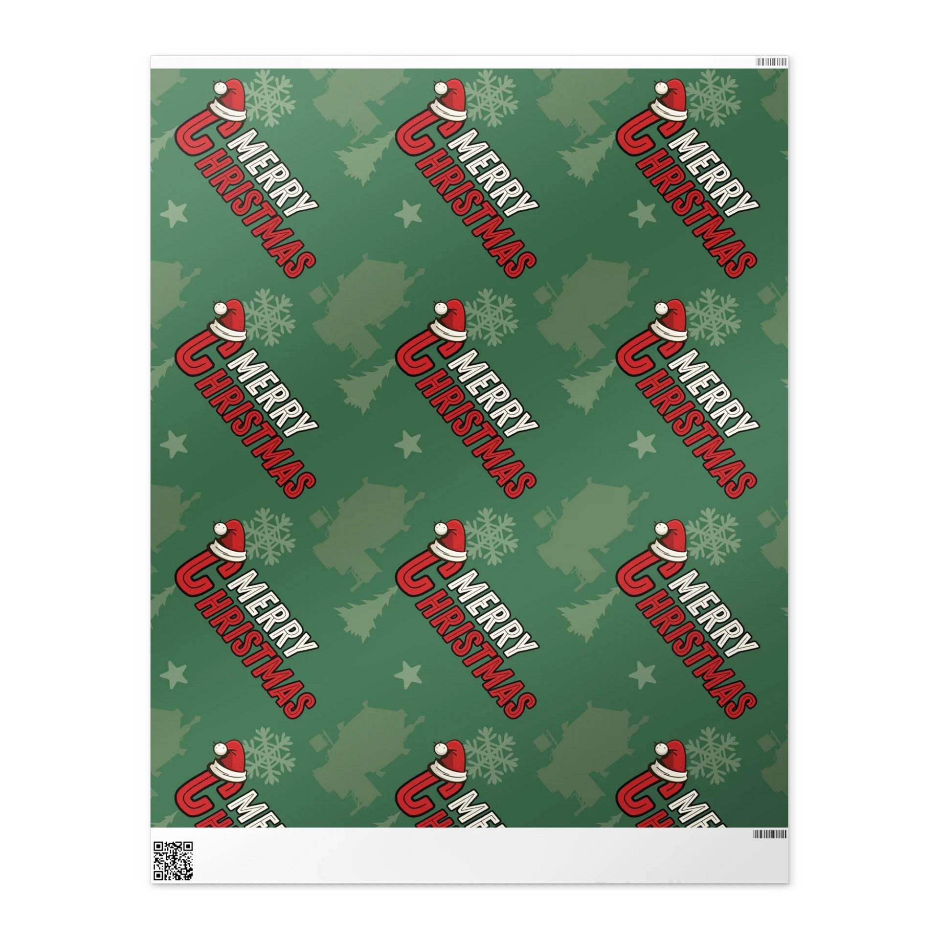 WoR Show Christmas Lettering Down Wrapping Paper product image (1)
