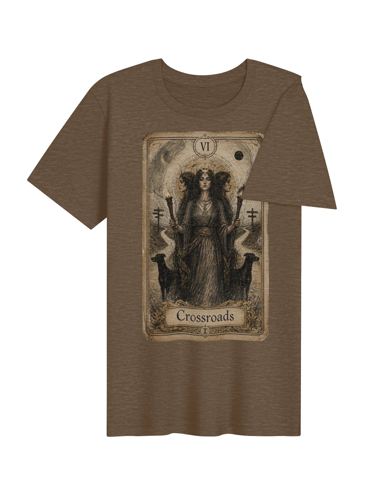 Hecate Crossroads Tarot Shirt Greek Mythology Tee product image (5)