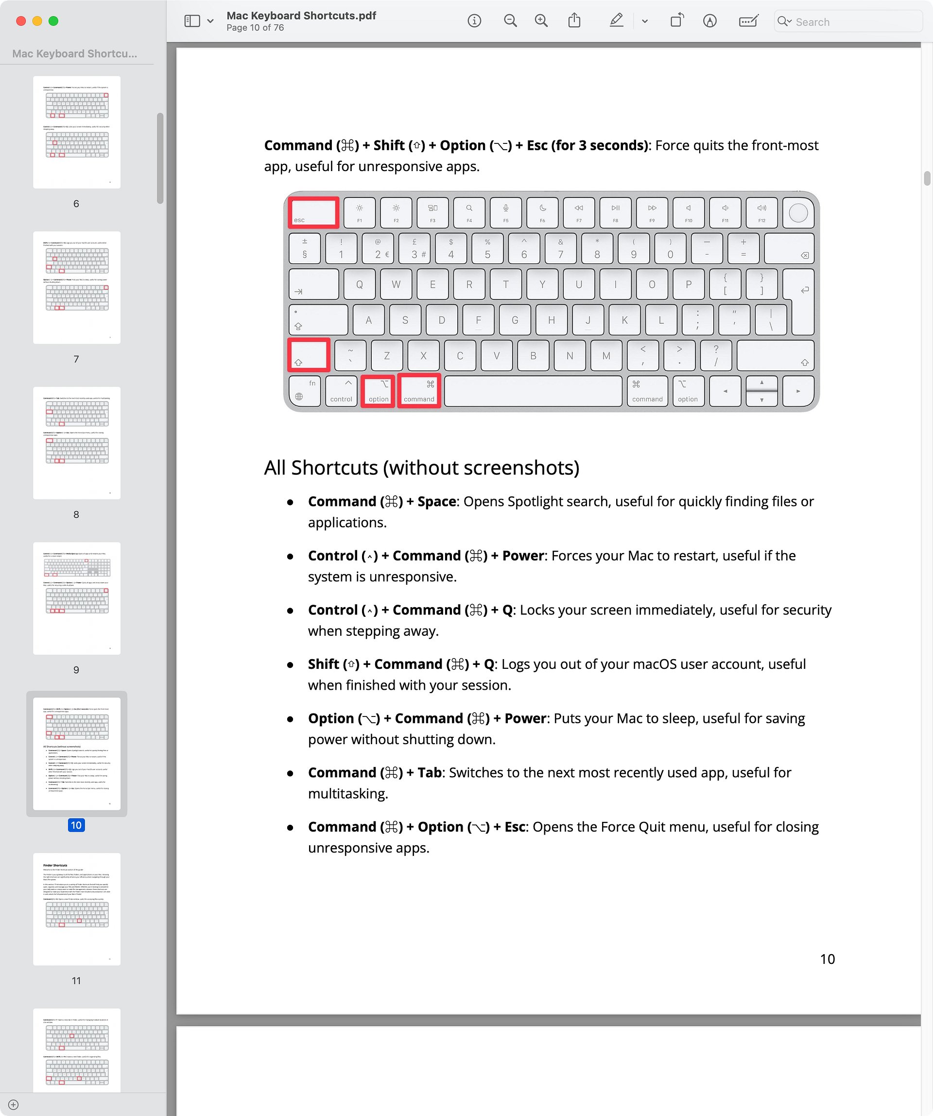 Mac Keyboard Shortcuts - The Ultimate Guide! product image (4)