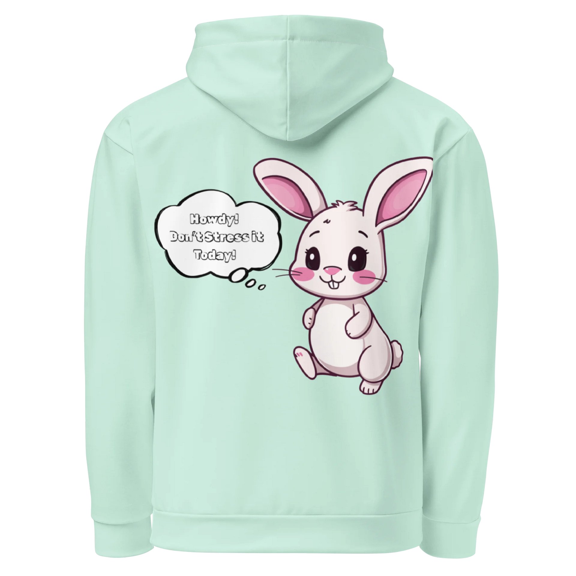 "Don't Stress It" Hoodie (Pastel Green) product image (2)