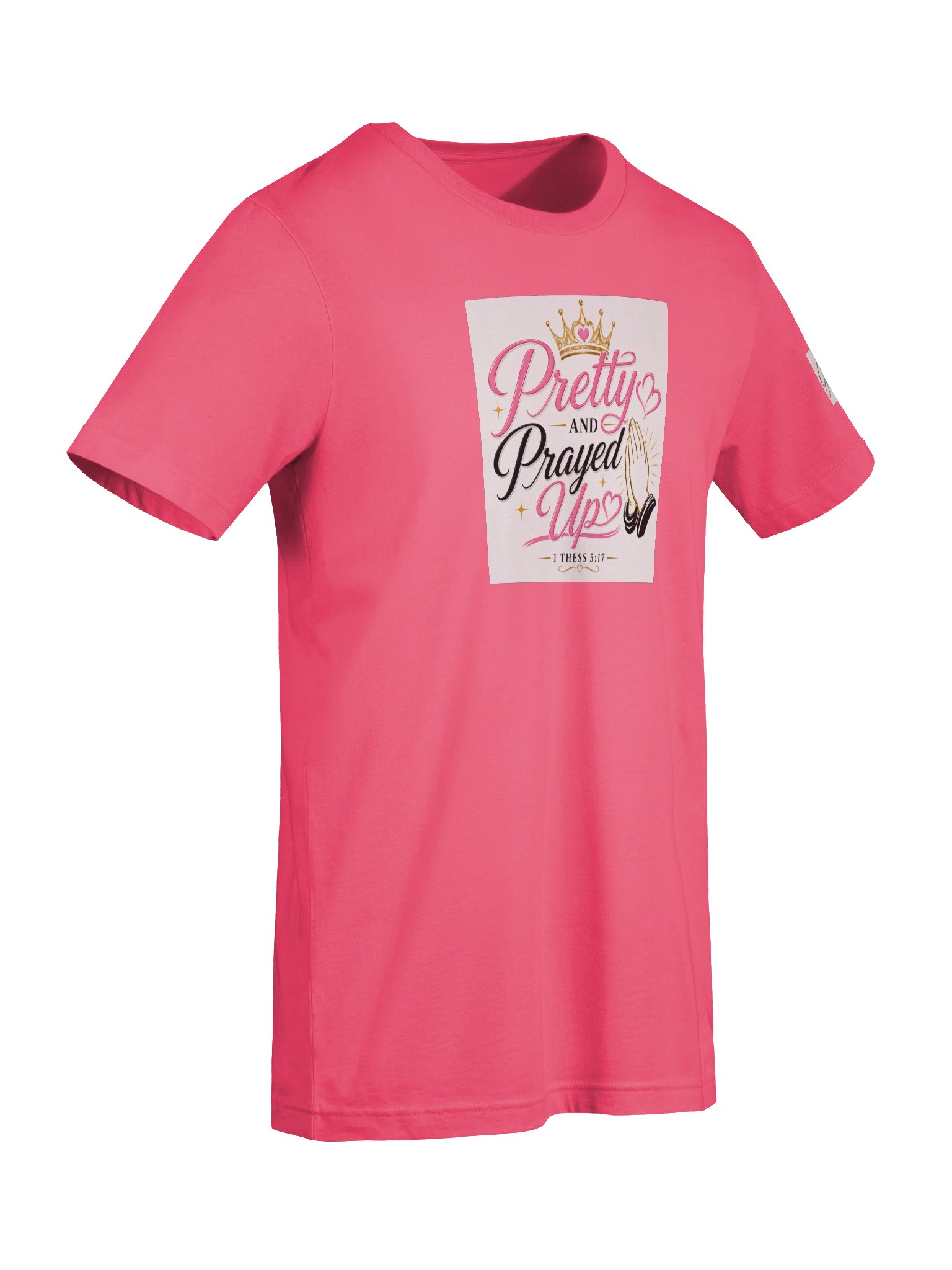 Pretty and Prayed up Tee-Pink product image (7)