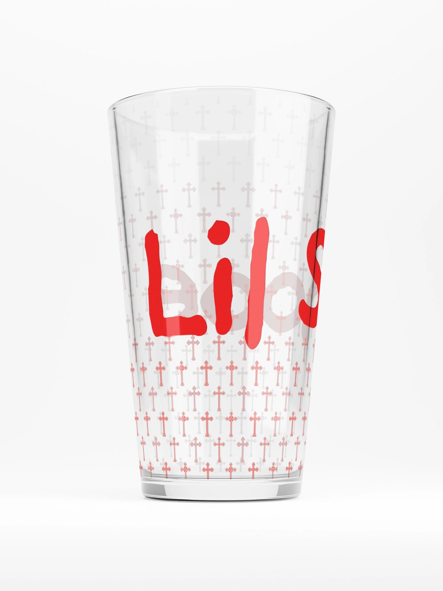 Lil Shooe Red Cross Pattern Glass product image (2)
