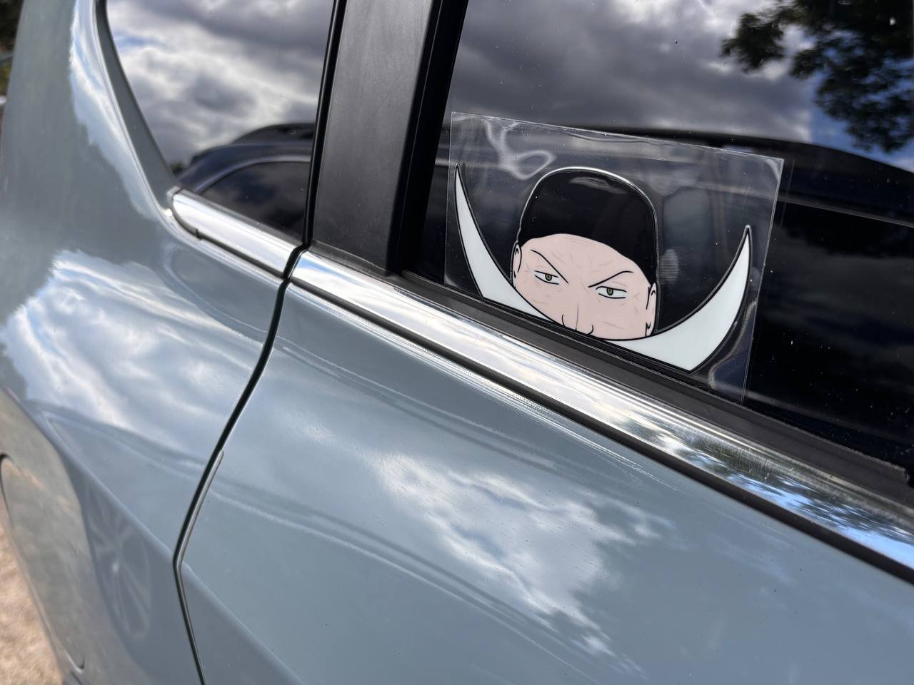 White Beard Decal | Glossy UV DTF product image (2)