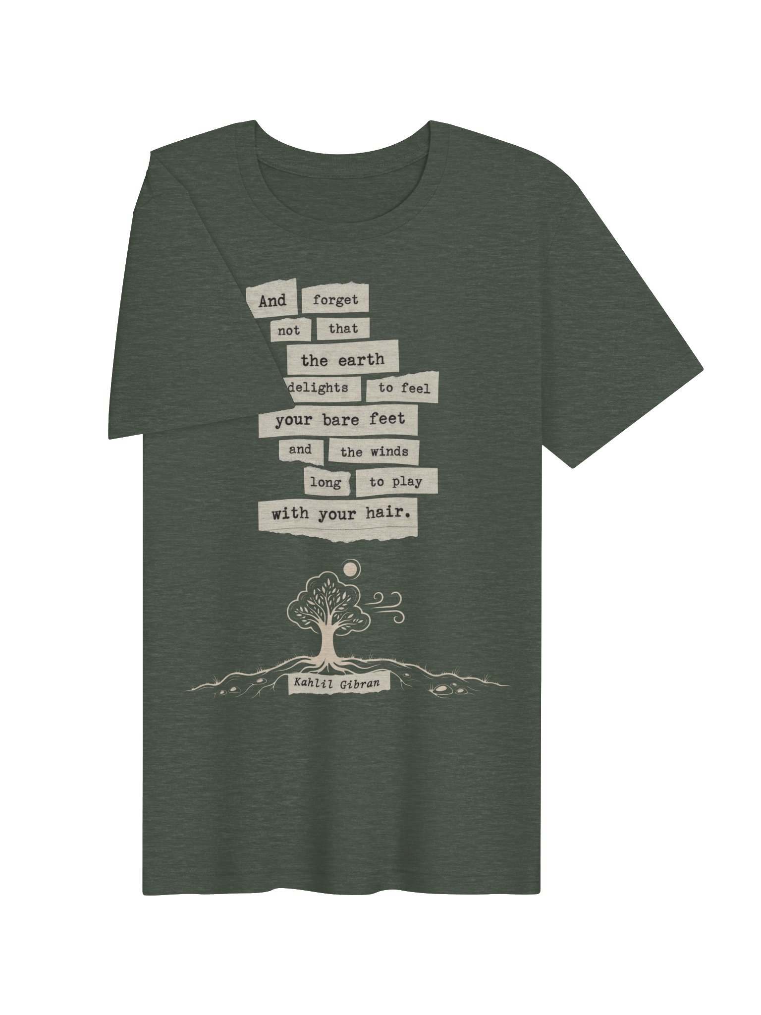 Kahlil Gibran Quote Shirt, Nature Lover Tree Graphic Tee product image (4)