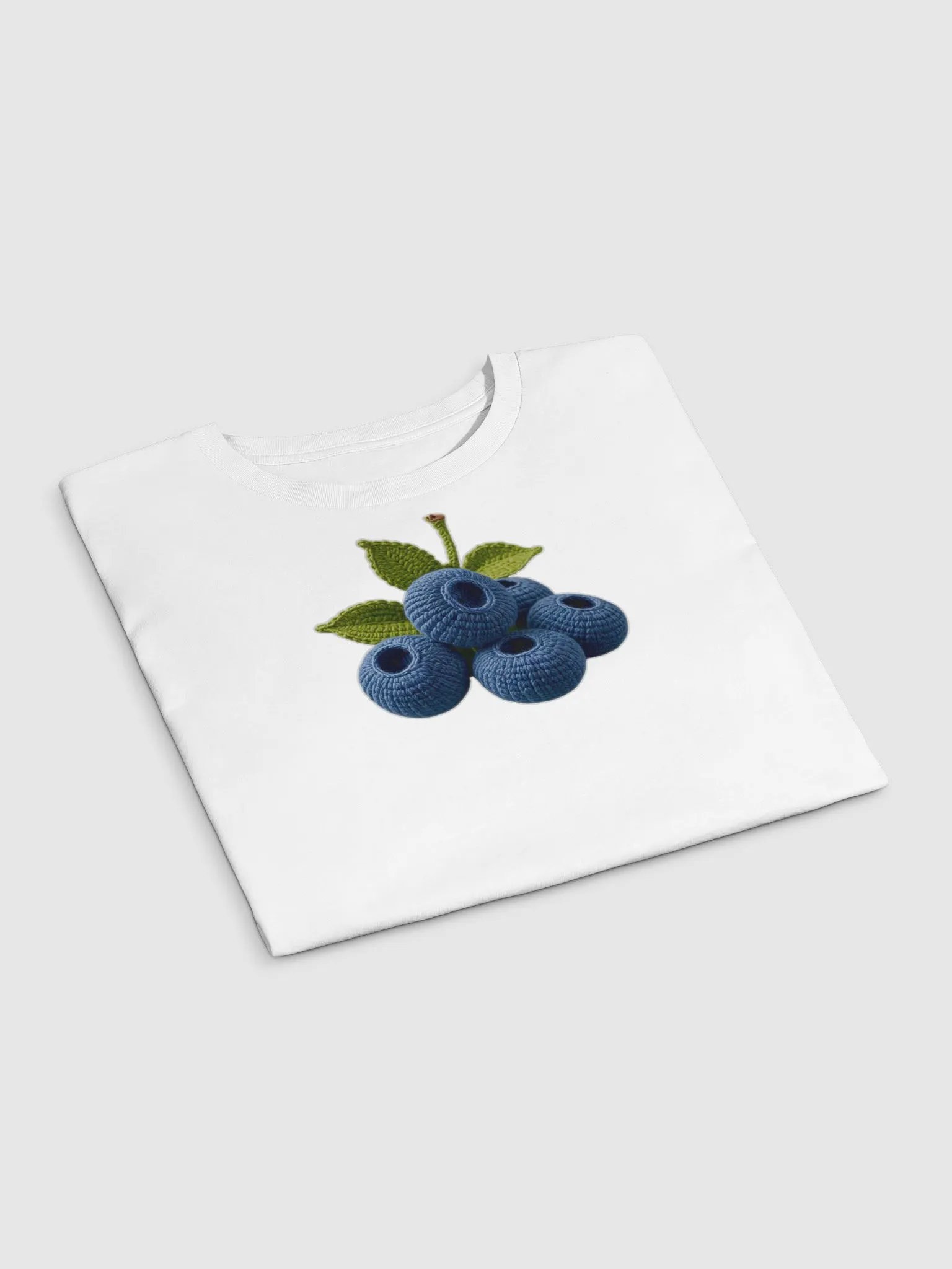 CozyAvocado Women's Premium Blueberries Crop Top #7 product image (3)