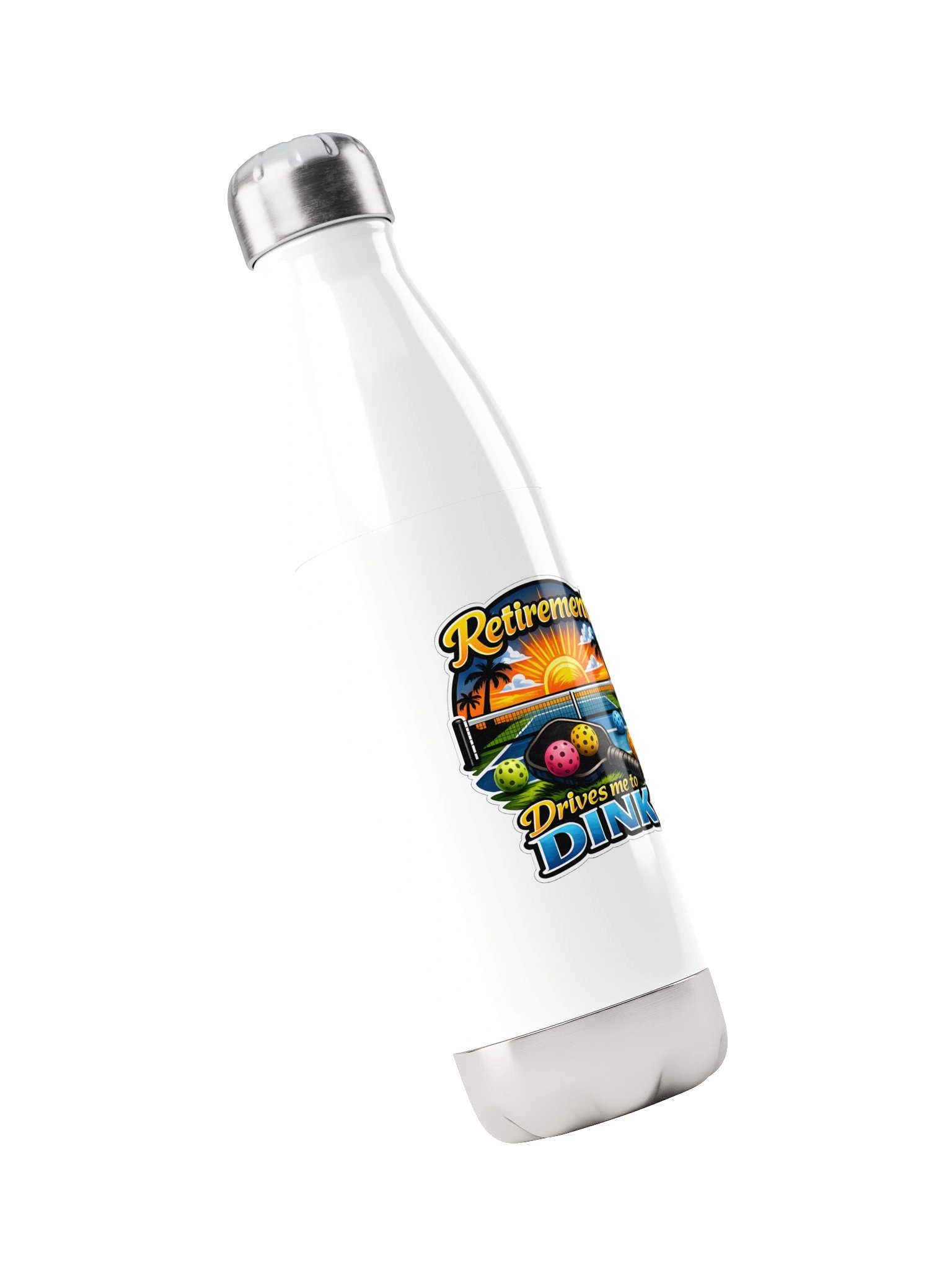 Retirement Drives Me to DINK Pickleball Bottle product image (3)