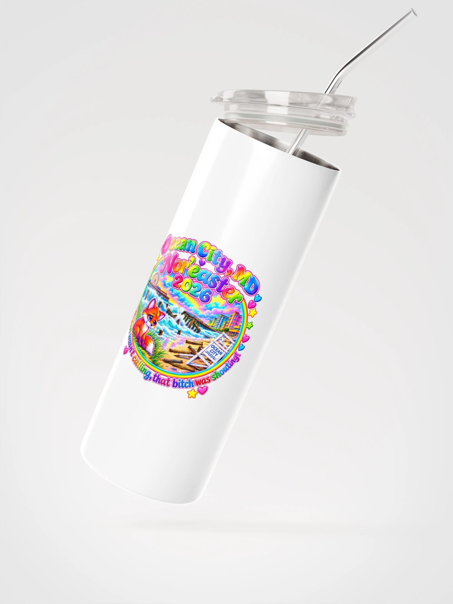 2026 Ocean City, MD Nor'easter Tumbler with Straw product image (2)