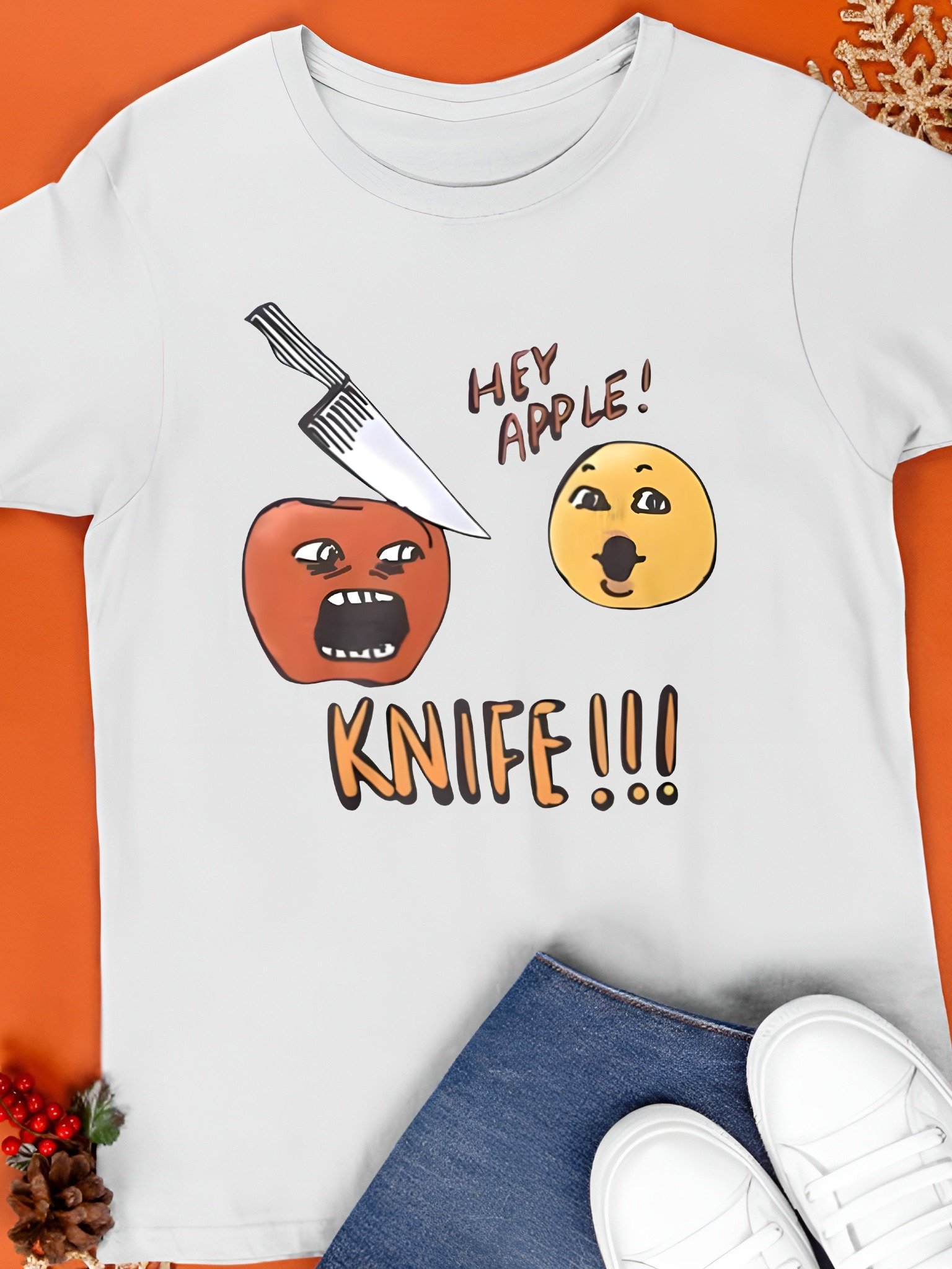 2026 Hey Apple Knife Shirt product image (1)