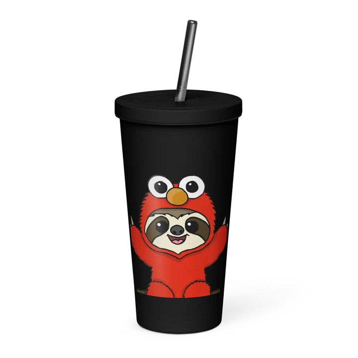 Insulated Tumbler with a Straw - Elmo product image (1)