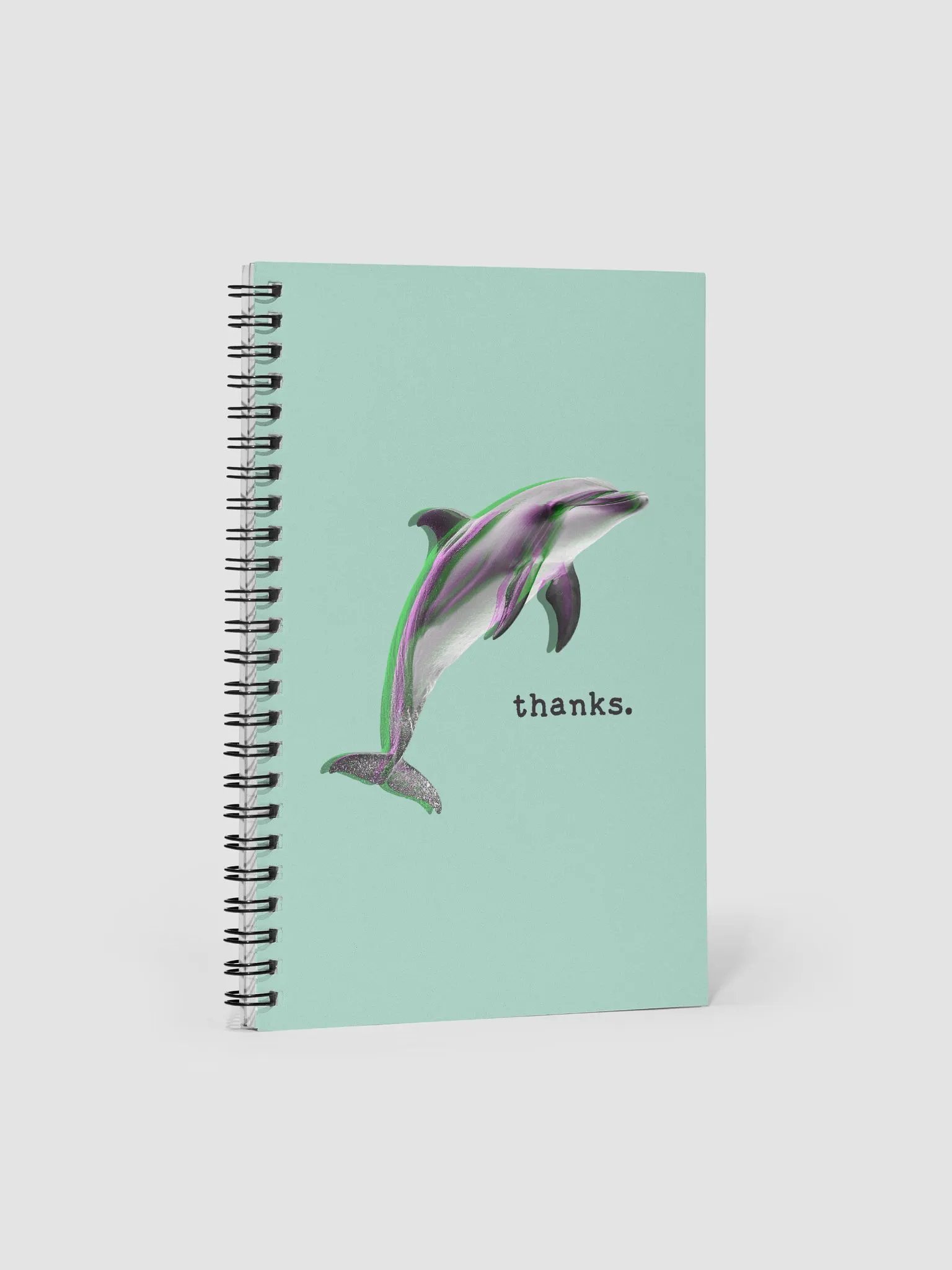 Dolphin Thanks Spiral Notebook product image (1)