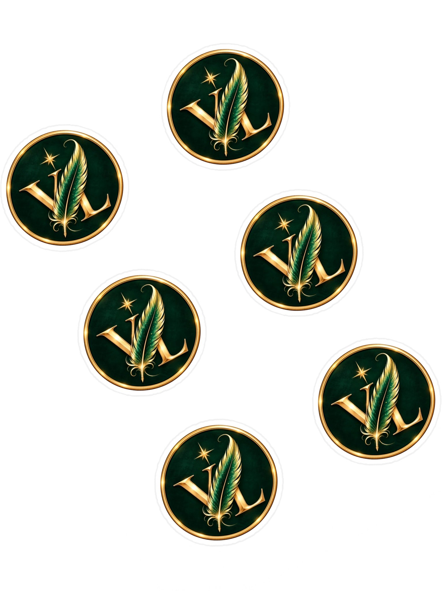 VL Gold Emblem Sticker Sheet product image (1)