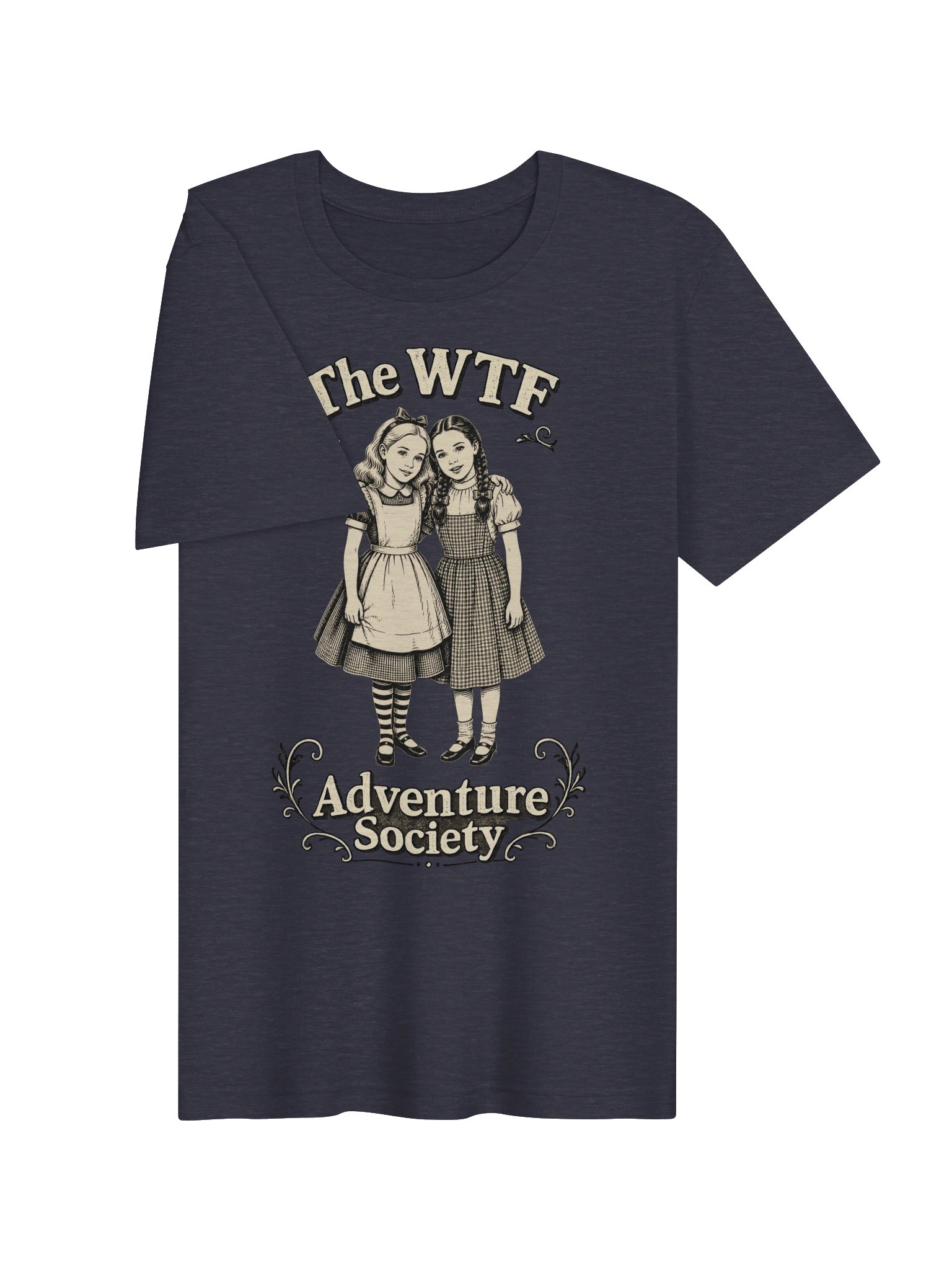 Alice & Dorothy WTF Adventure Society Shirt, Funny Retro Bookish Tee product image (4)