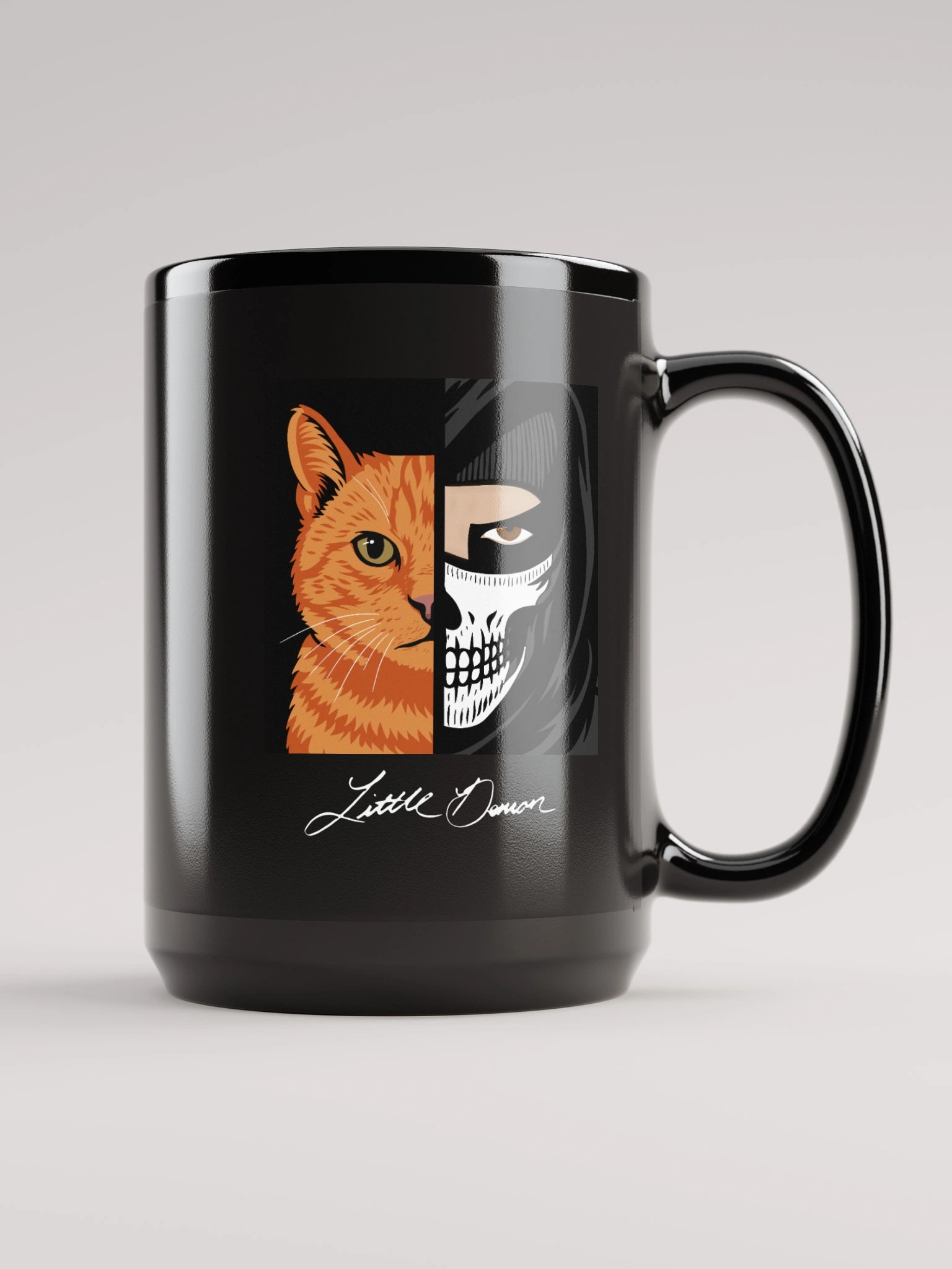 Stewart Liam Split Face Black Mug product image (1)