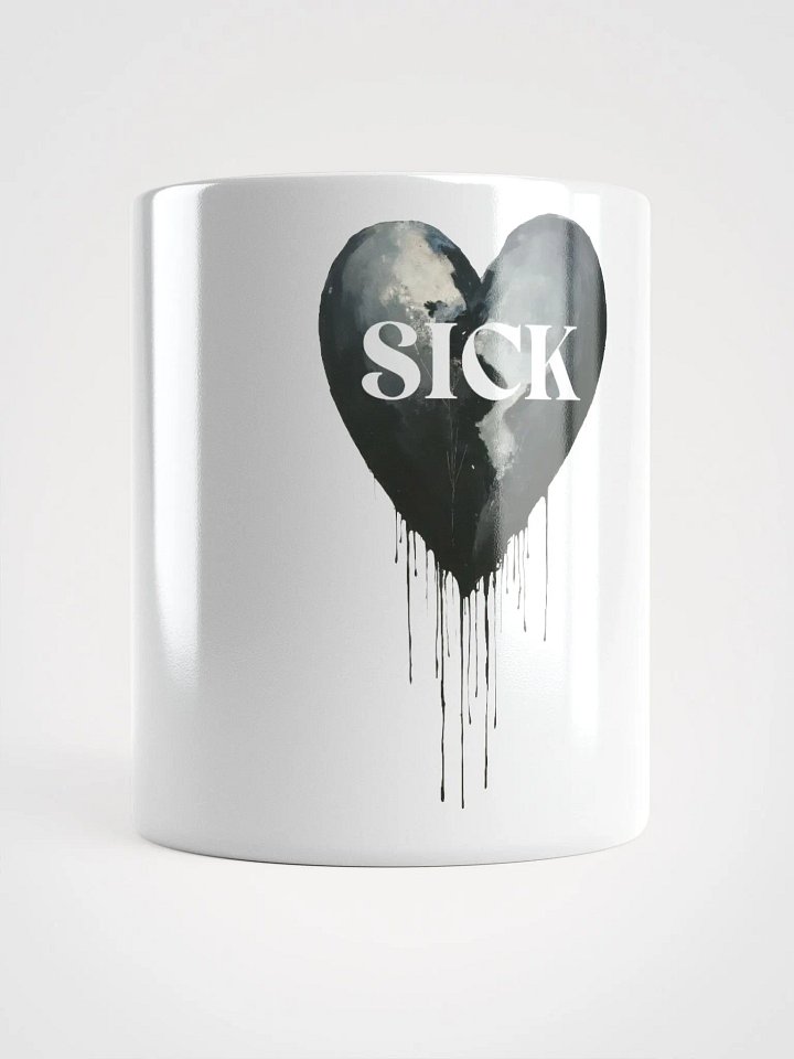 Bleeding Black White Glossy Mug product image (1)