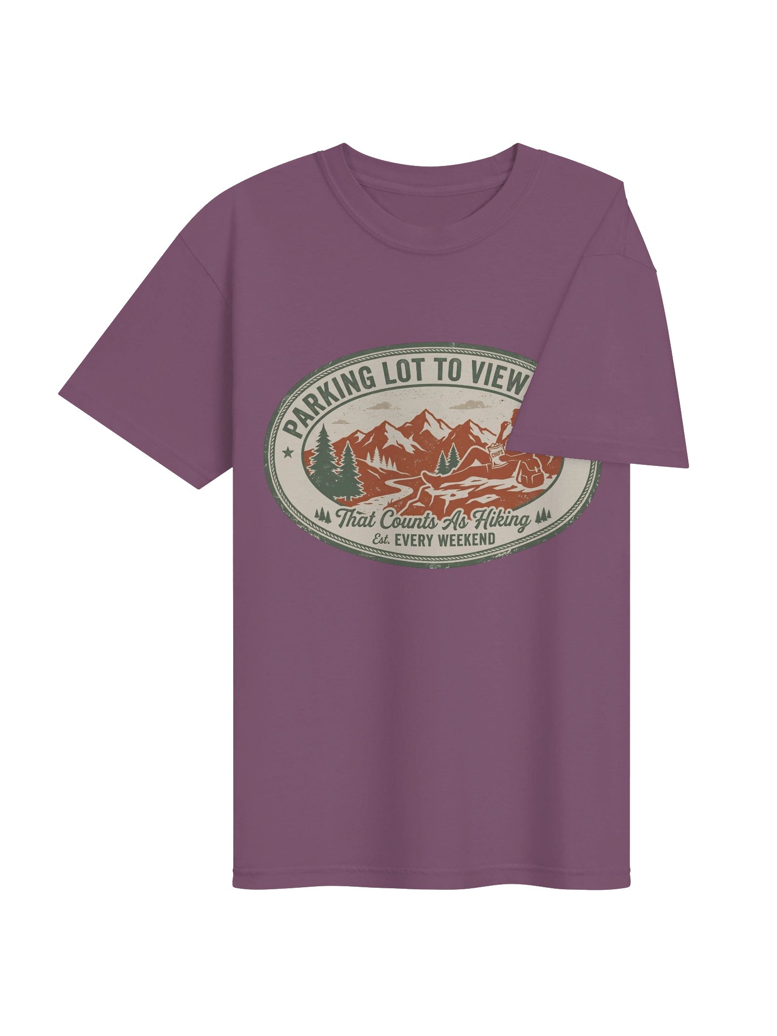 Parking Lot to Viewpoint — Vintage Hiking Graphic Tee product image (46)
