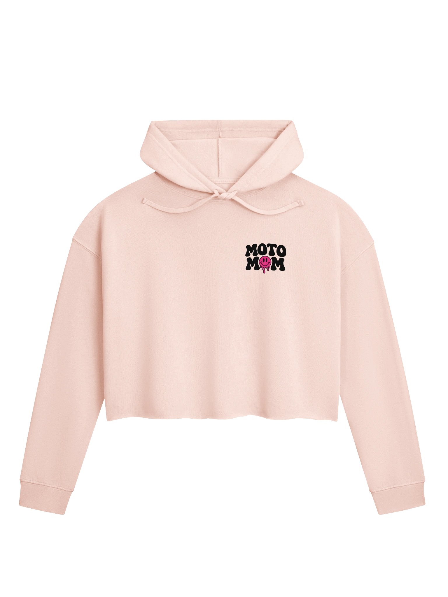 Dripping Pink Smiley Cropped Hoodie product image (1)