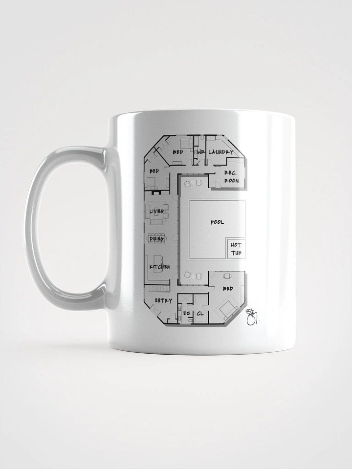 Alphabet Floor Plan Mug - C product image (1)