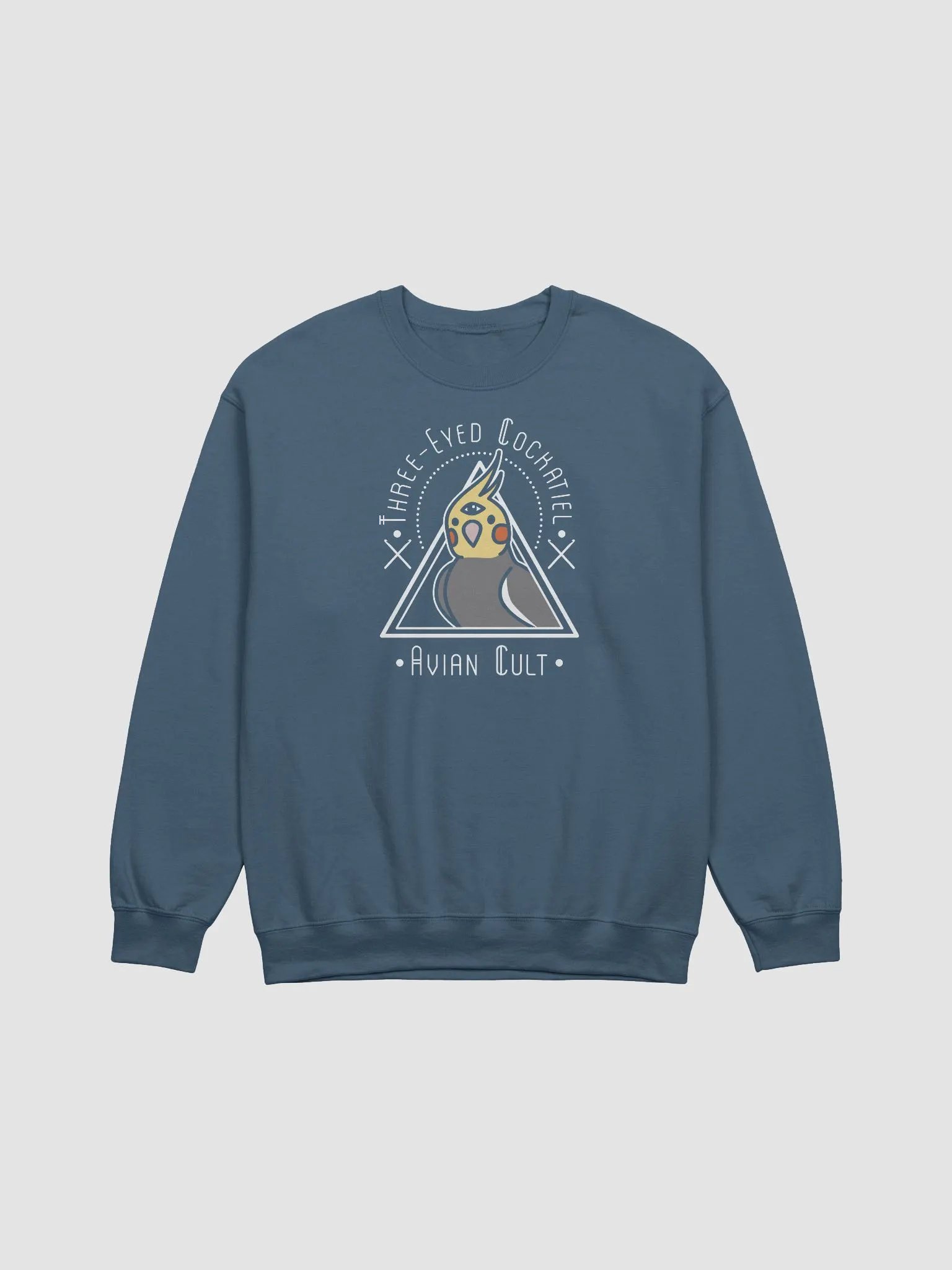 Three-Eyed Cockatiel – Avian Cult – Sweatshirt product image (1)