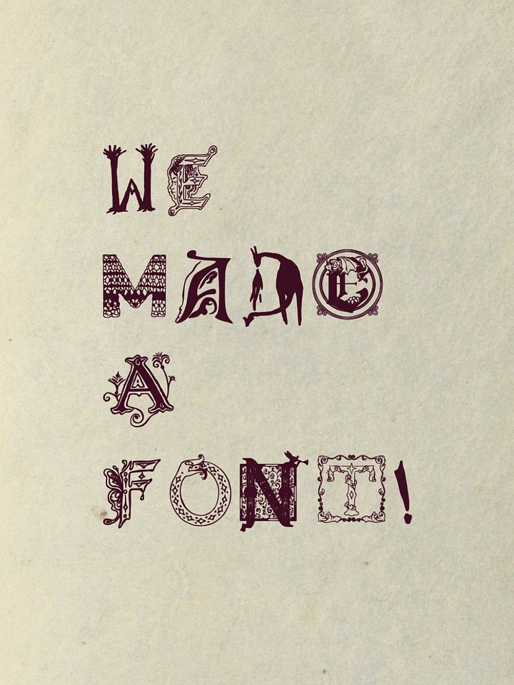 Collective Codex Illuminated Letter Font product image (1)