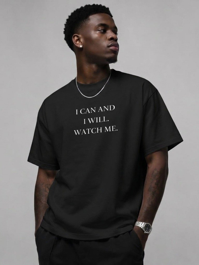 I Can and I Will Bold Motivation Tee product image (1)