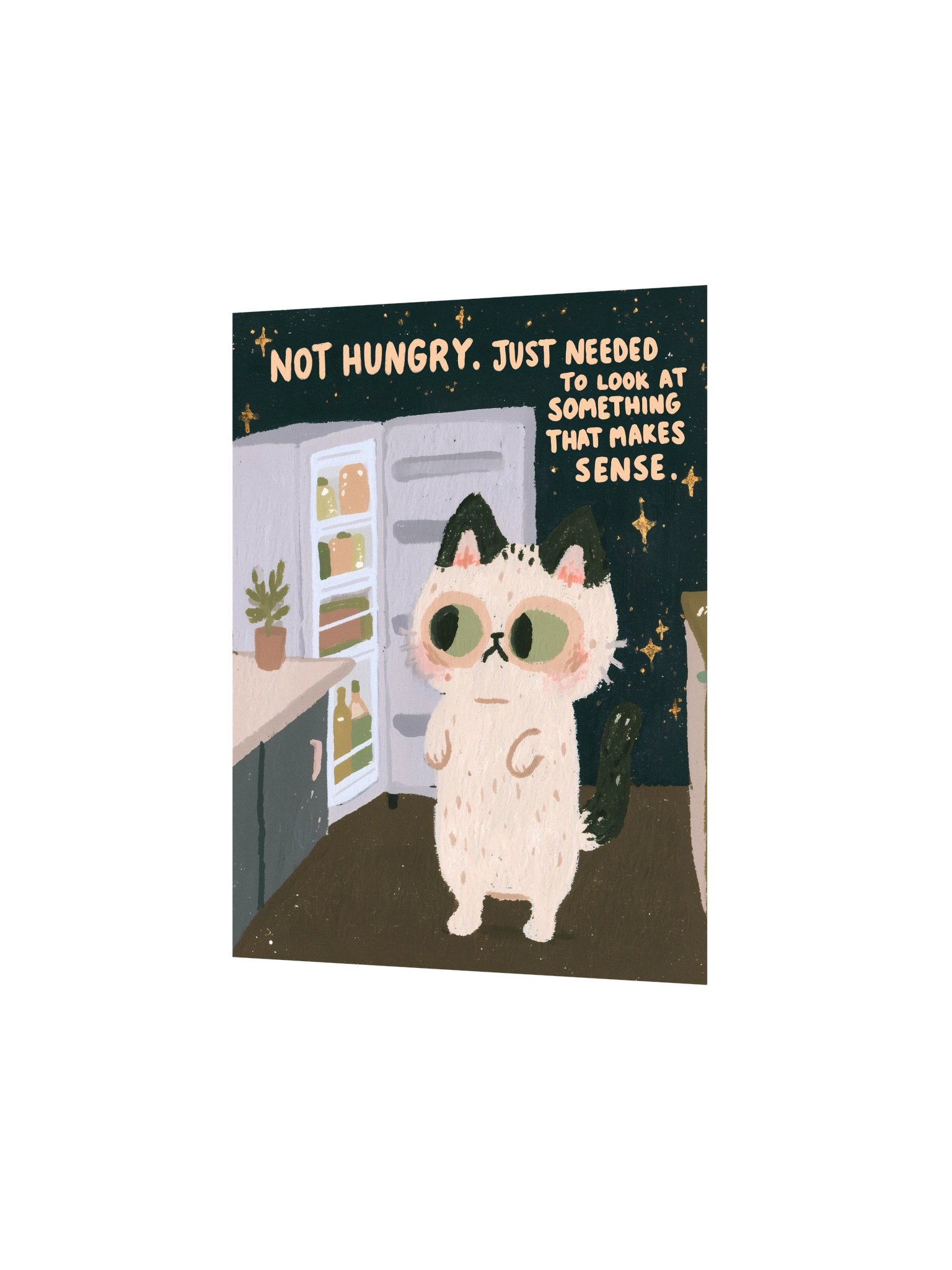 Night Fridge Cat Poster product image (5)