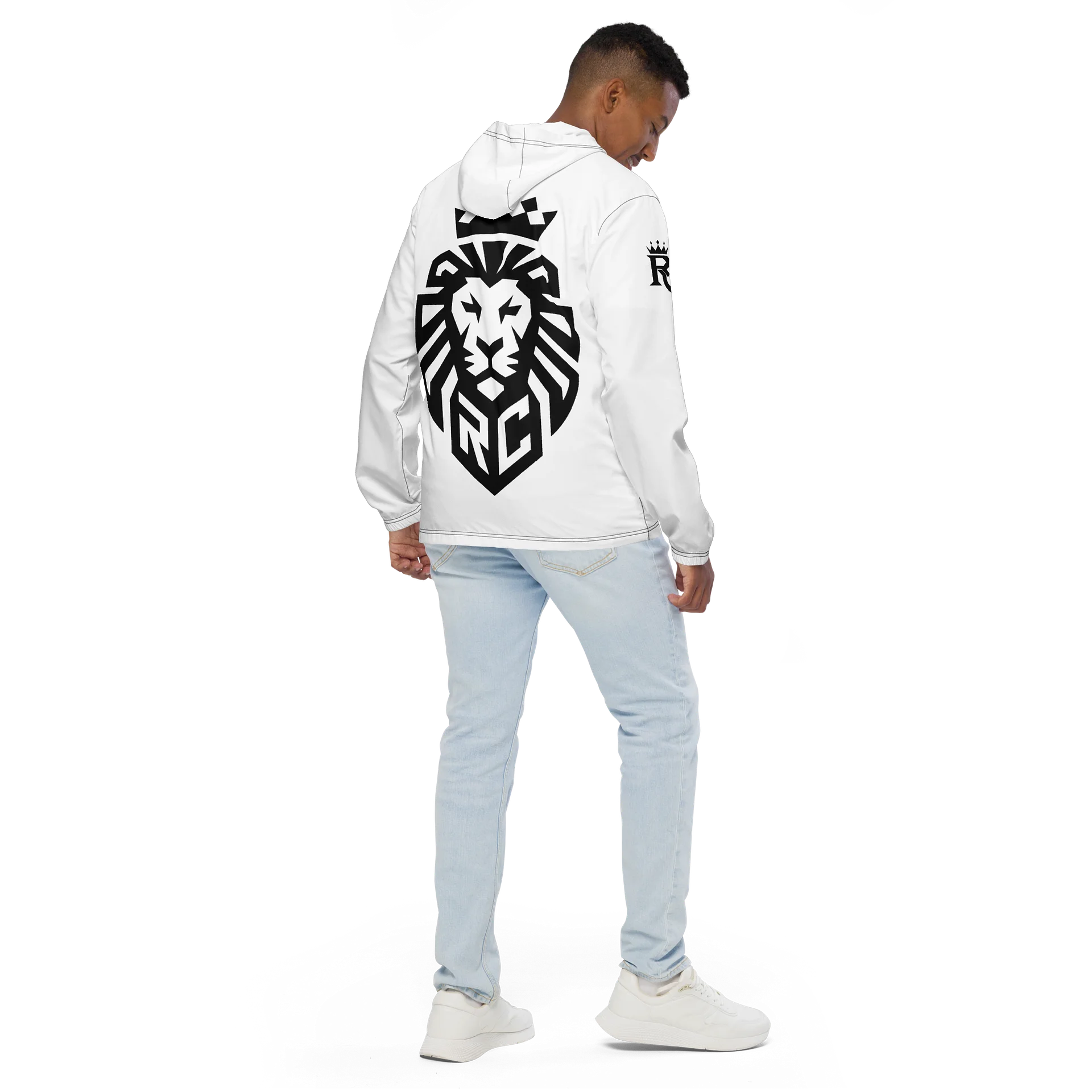 Royal Creature - White / Black Logo Windbreaker product image (4)