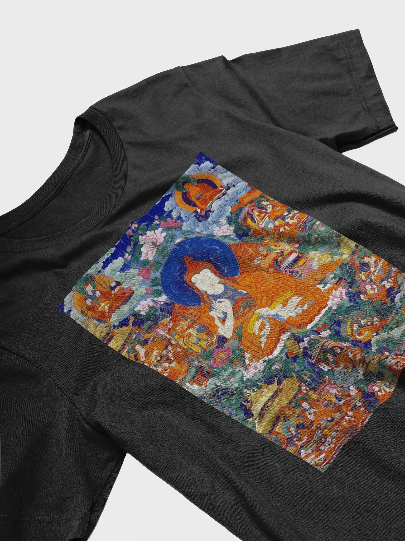 Shantirakshita Traditional Buddhist Thangka Art T-Shirt product image (3)