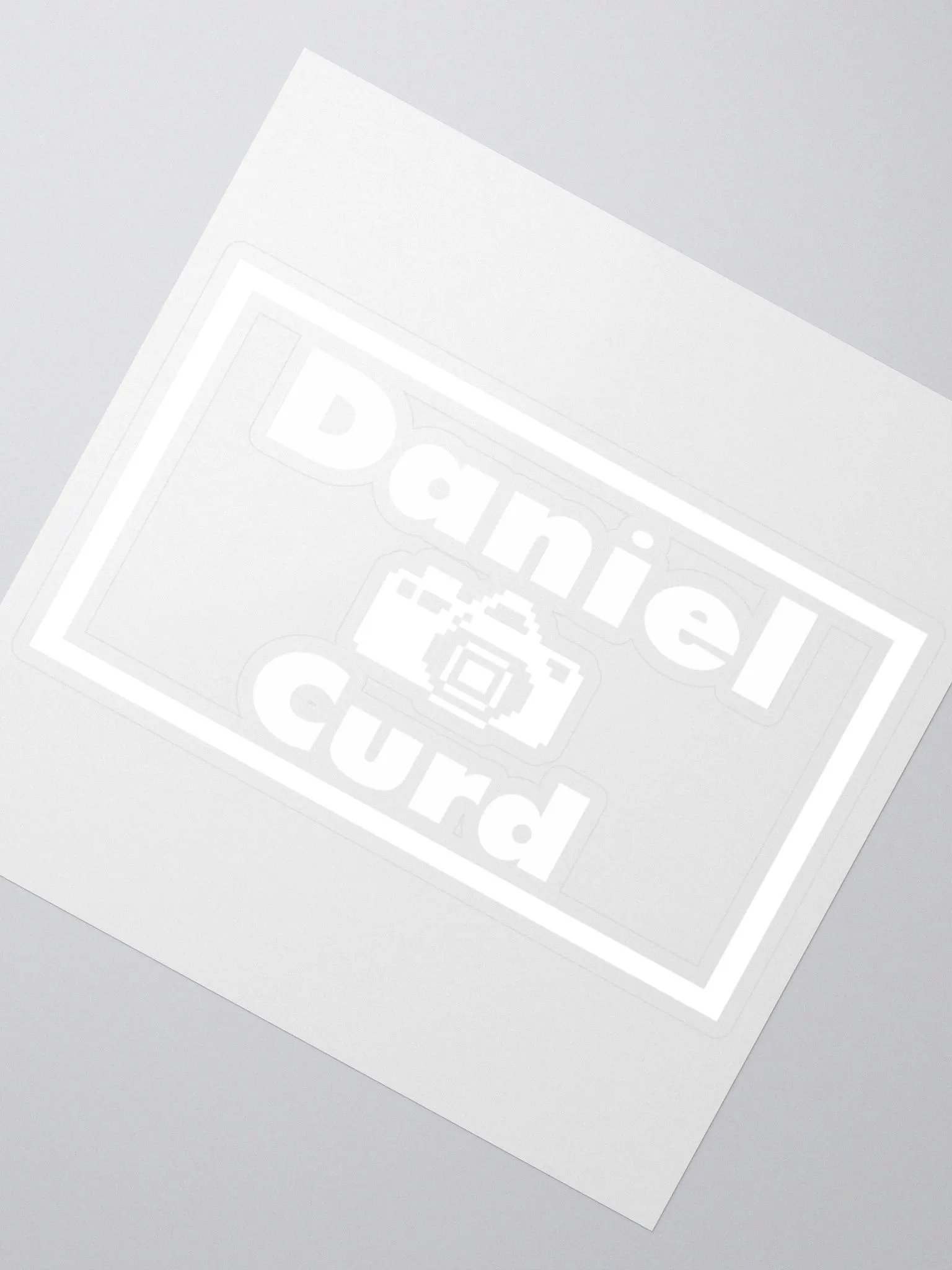 Daniel Curd Productions White Sticker product image (2)