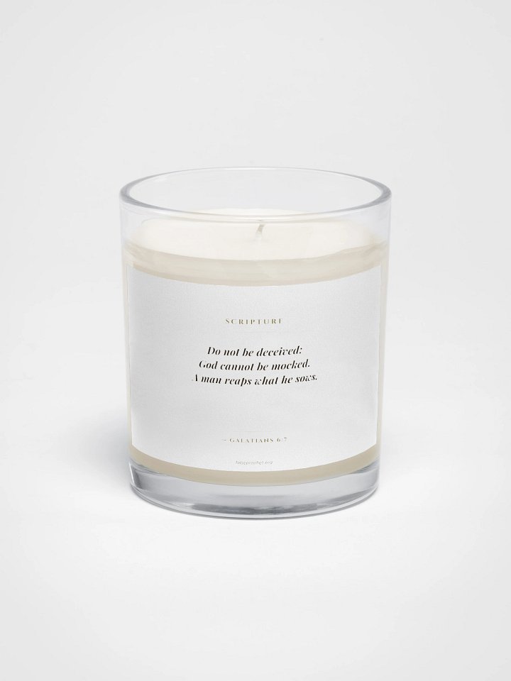Galatians 6:7/Do Not Be Deceived Candle product image (1)