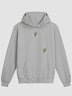 Minimalist Wildflower Hoodie | Soft Grey Botanical Hoodie from Original Macro Photo