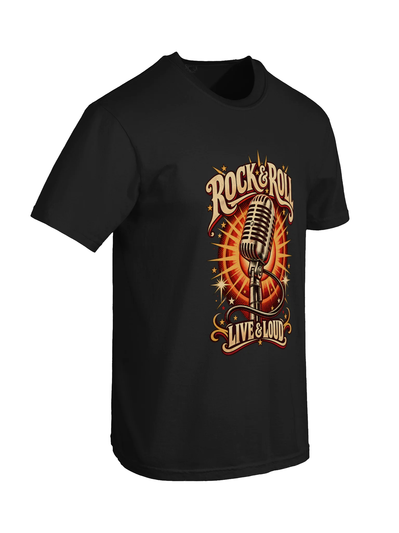Rock & Roll Live & Loud Retro Tee product image (10)