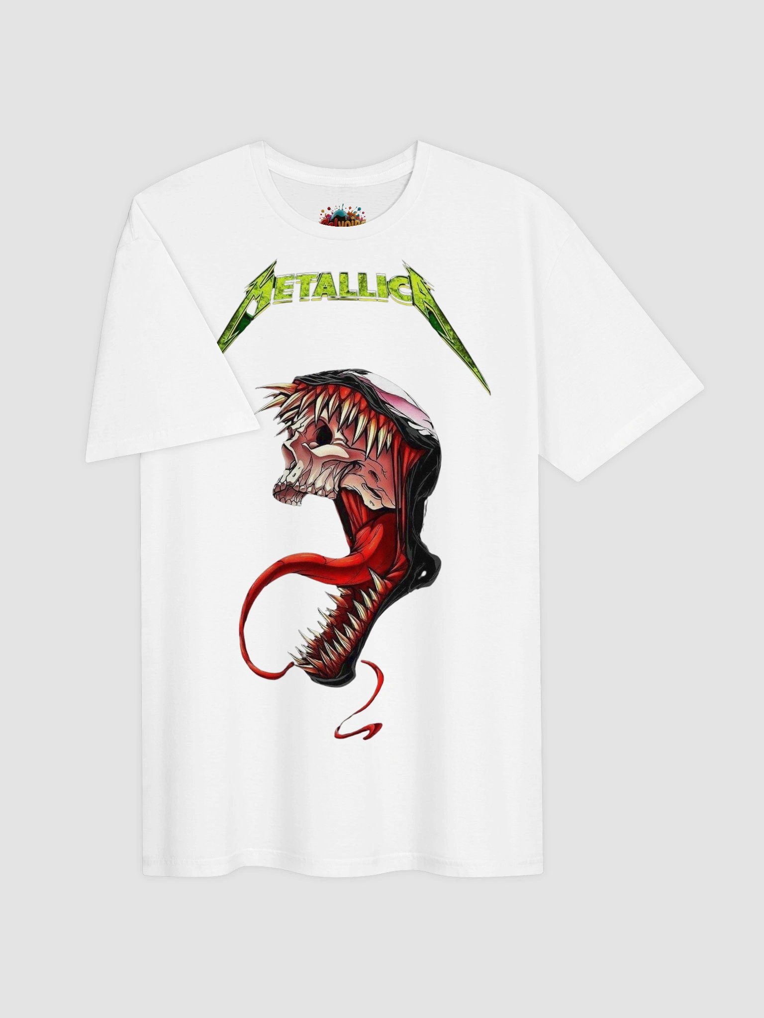 Metallica Monster Skull T-Shirt | Aggressive Horror Art Design | Classic Thrash Metal Collector Tee product image (2)