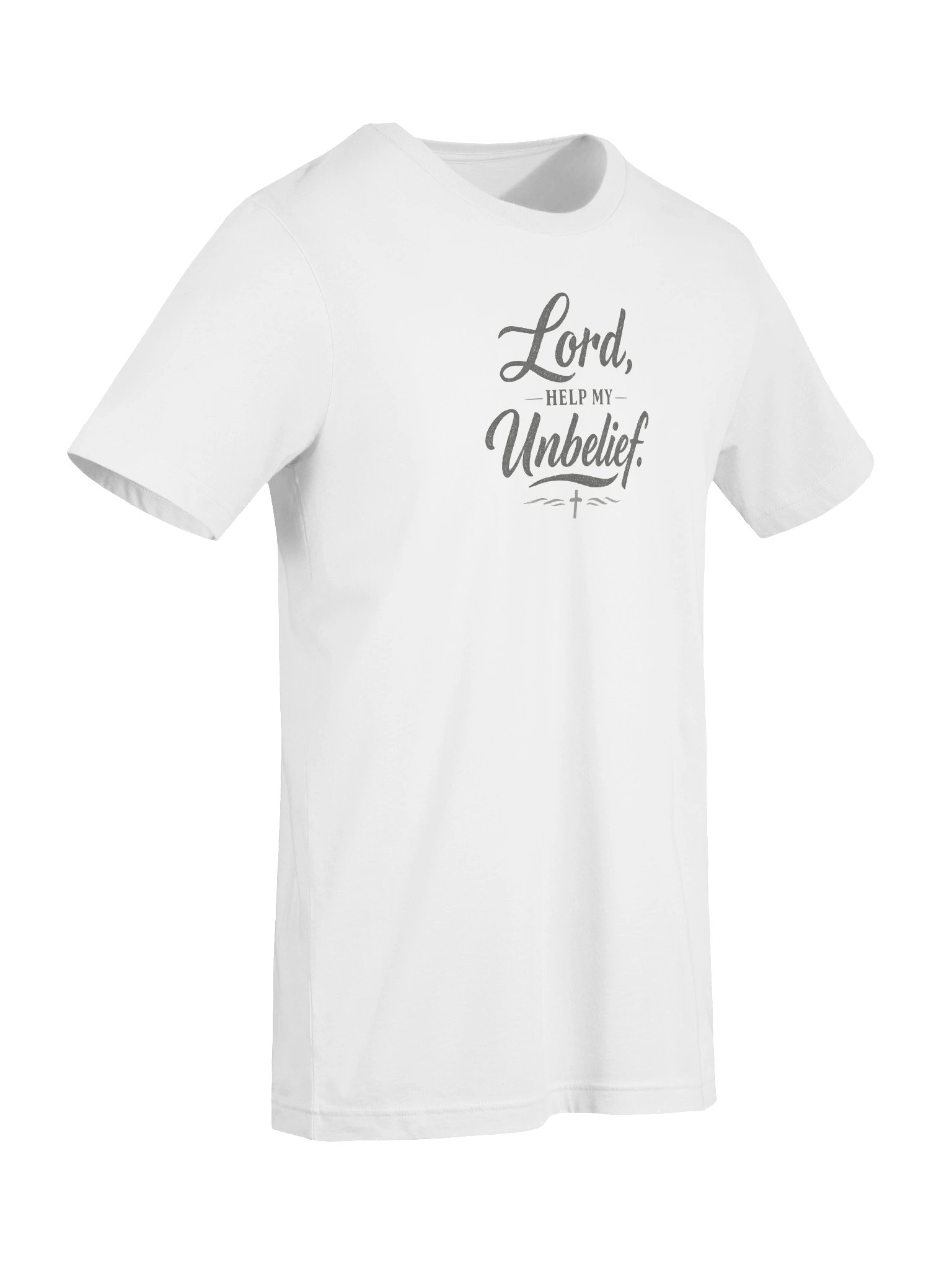 Lord Help My Unbelief Shirt, Christian Graphic Tee, Bella Canvas Supersoft Faith Shirt, Mark 9:24 Minimalist Christian T-Shirt product image (8)