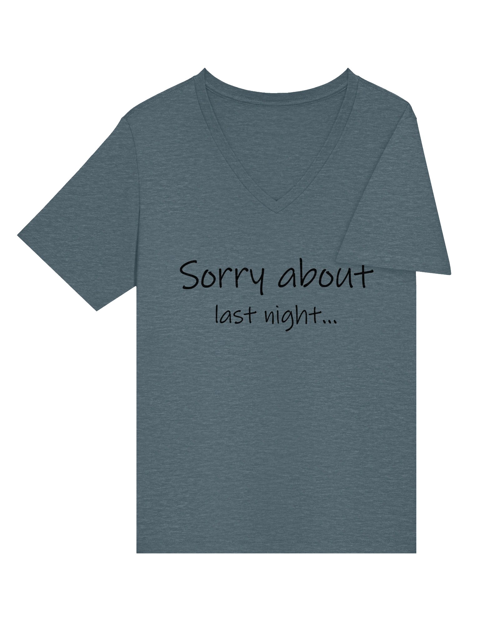 Sorry About Last Night Wms V Neck Tee product image (20)