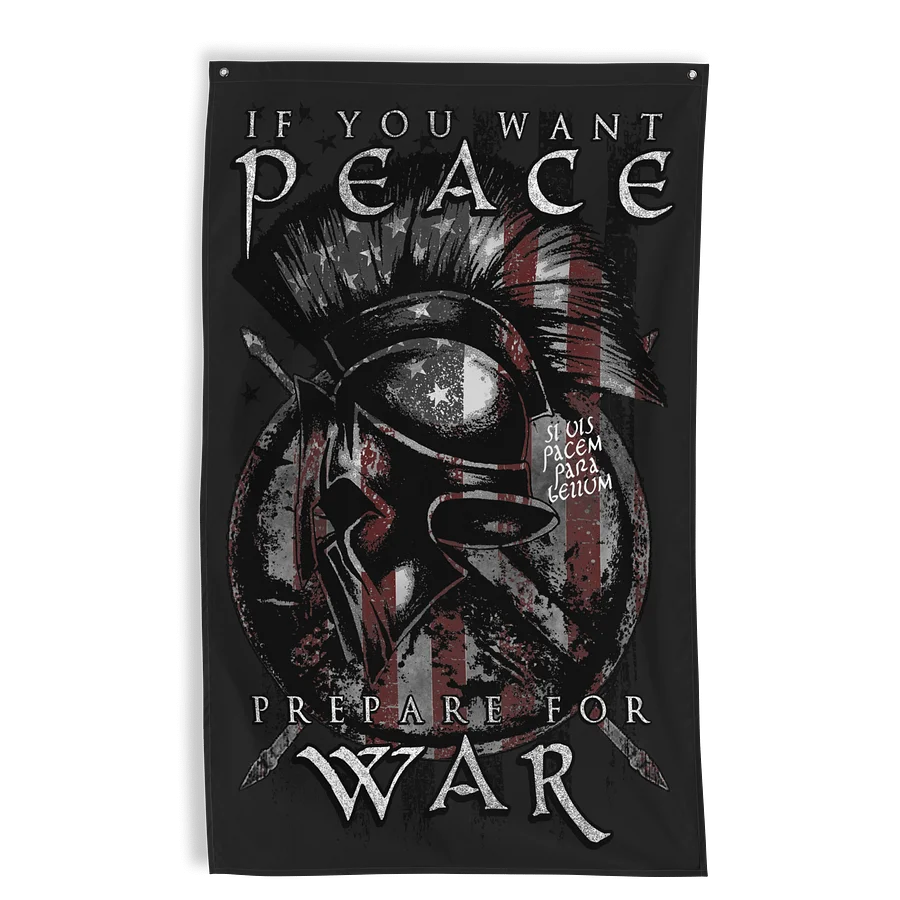 Prepare for War Wall Flag product image (1)