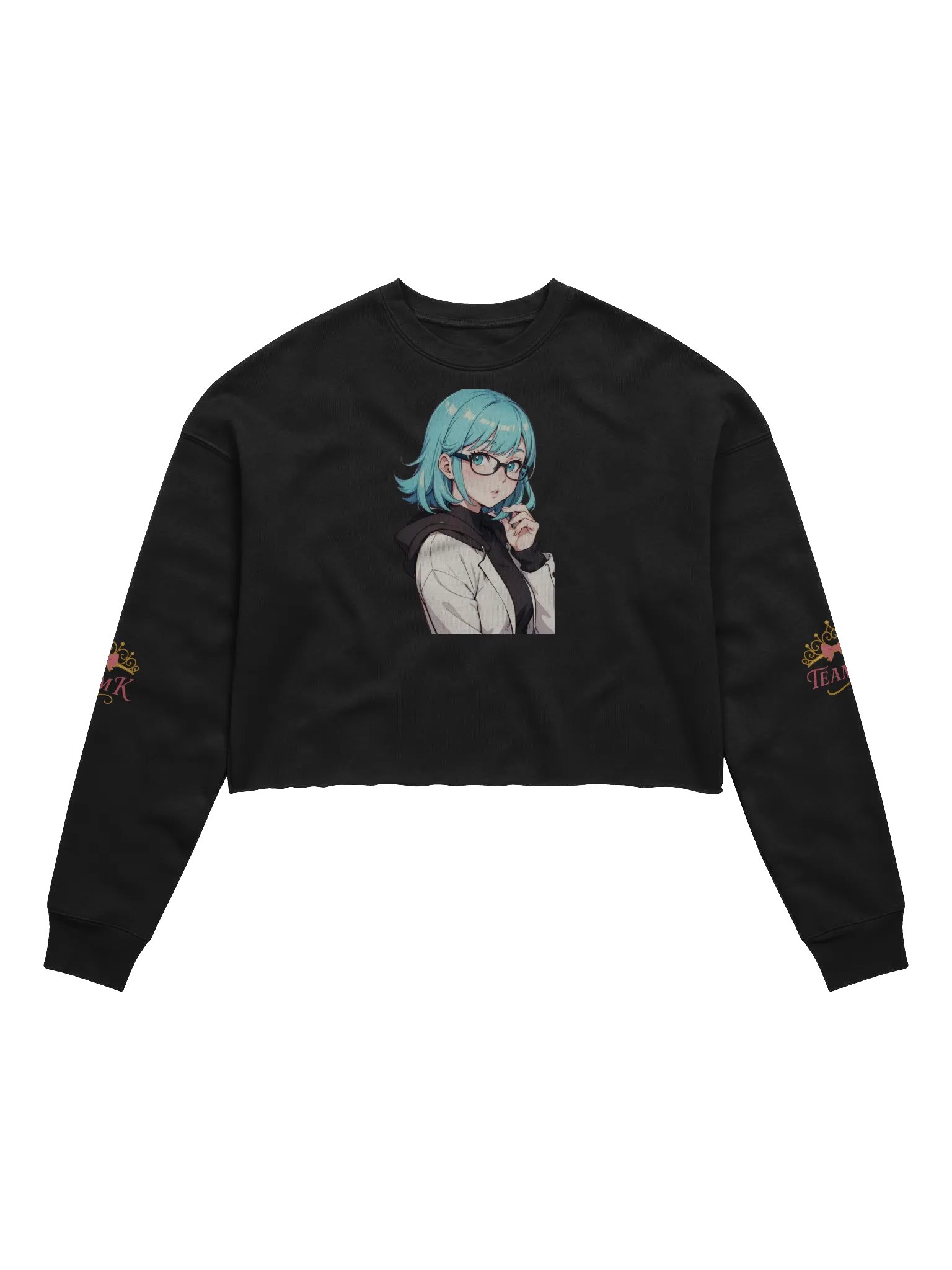 (Aqua WAIFU) K Crop Sweatshirt product image (1)
