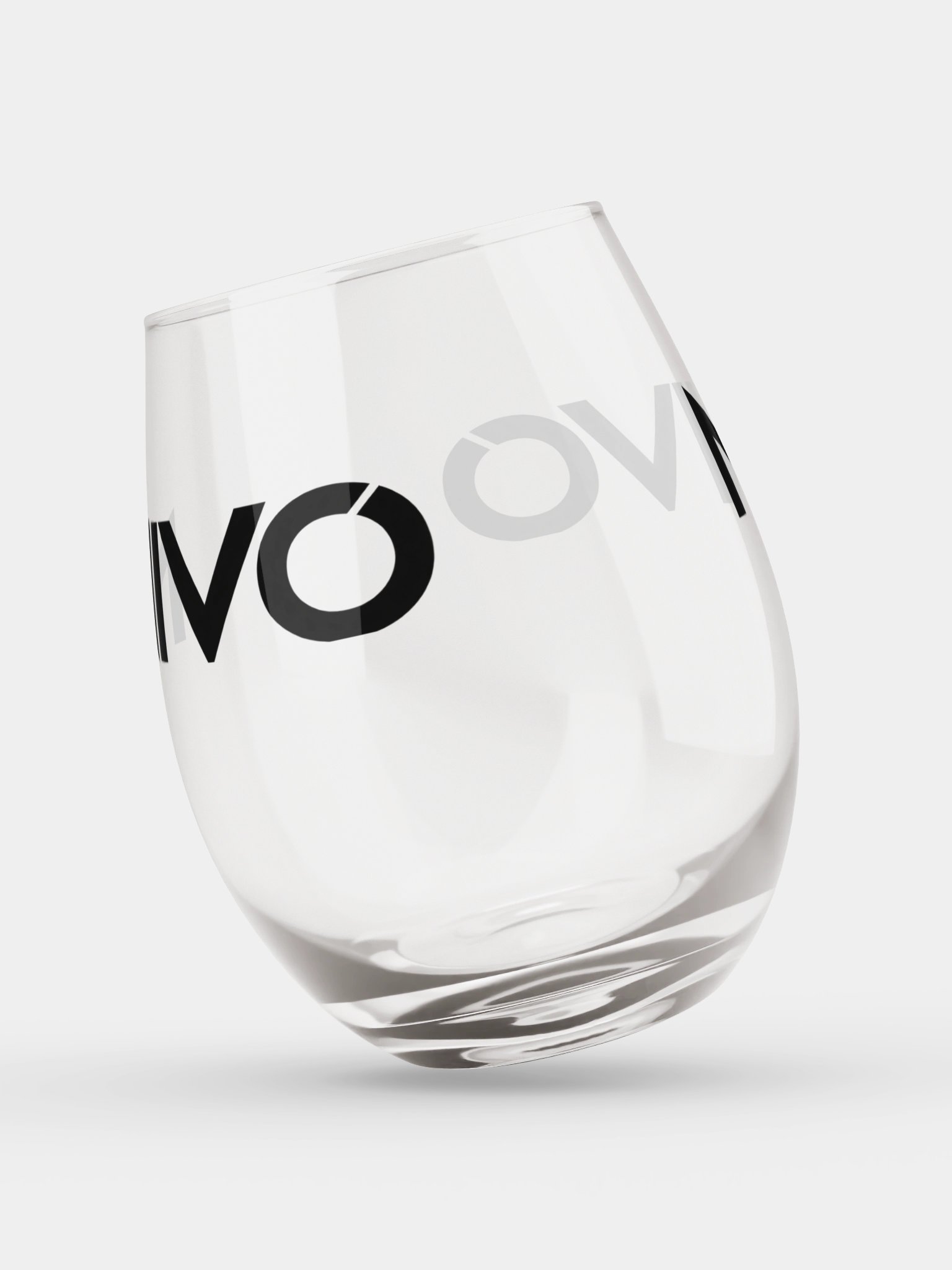 NIVO Logo Stemless Wine Glass product image (3)