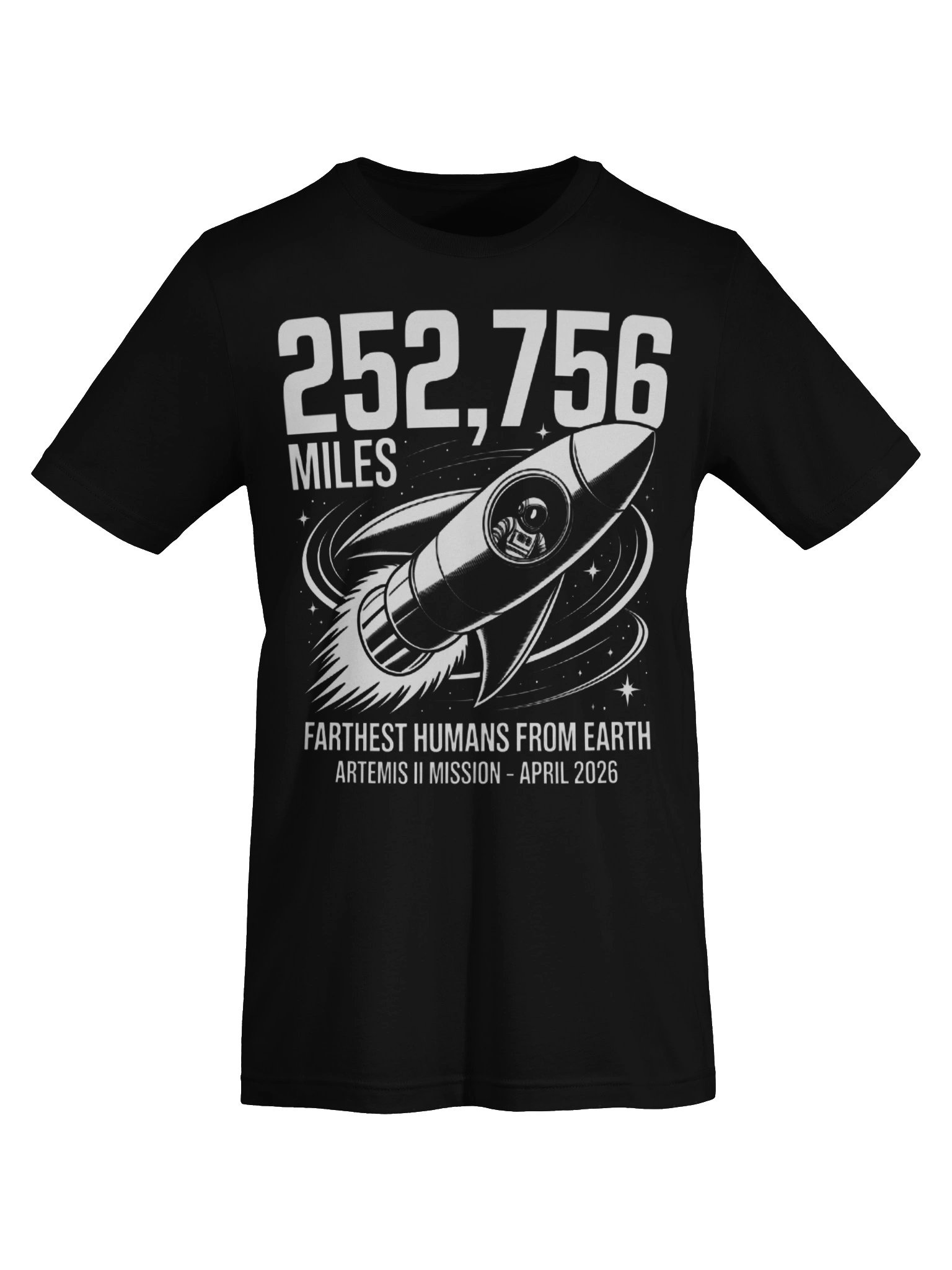 Artemis II Mission 252,756 Miles Moon Lunar Flyby 2026 Supersoft T-shirt product image (56)
