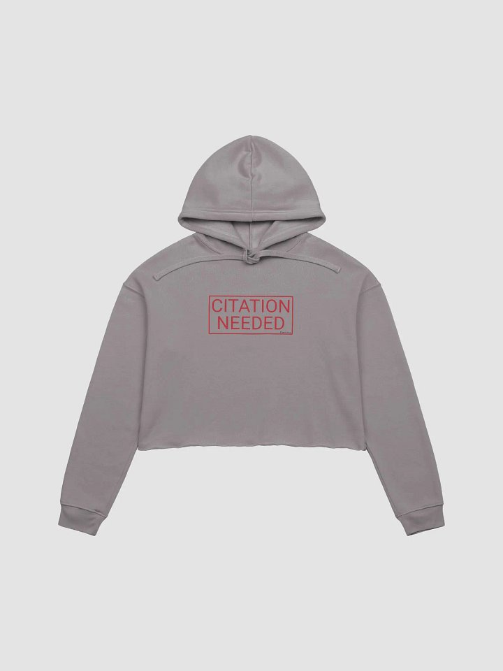 Citation Needed Fleece Crop Hoodie product image (29)