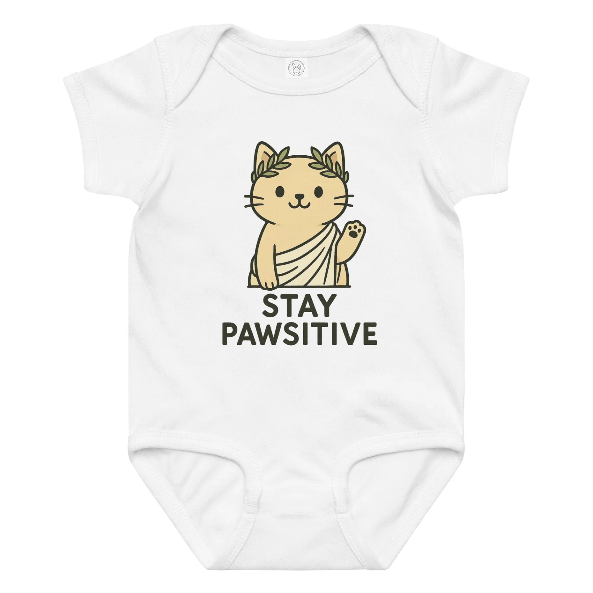 STAY PAWSITIVE BABY BODYSUIT product image (1)