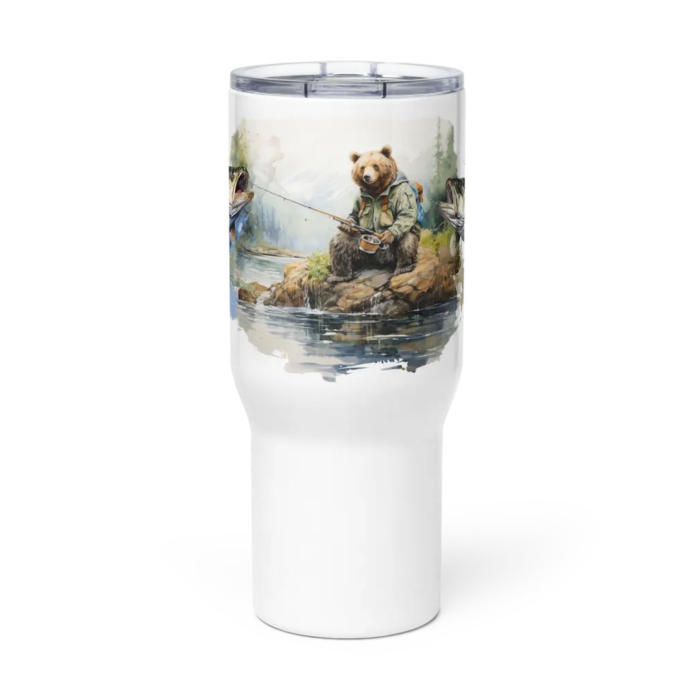 Fishing Bear Travel Mug product image (1)
