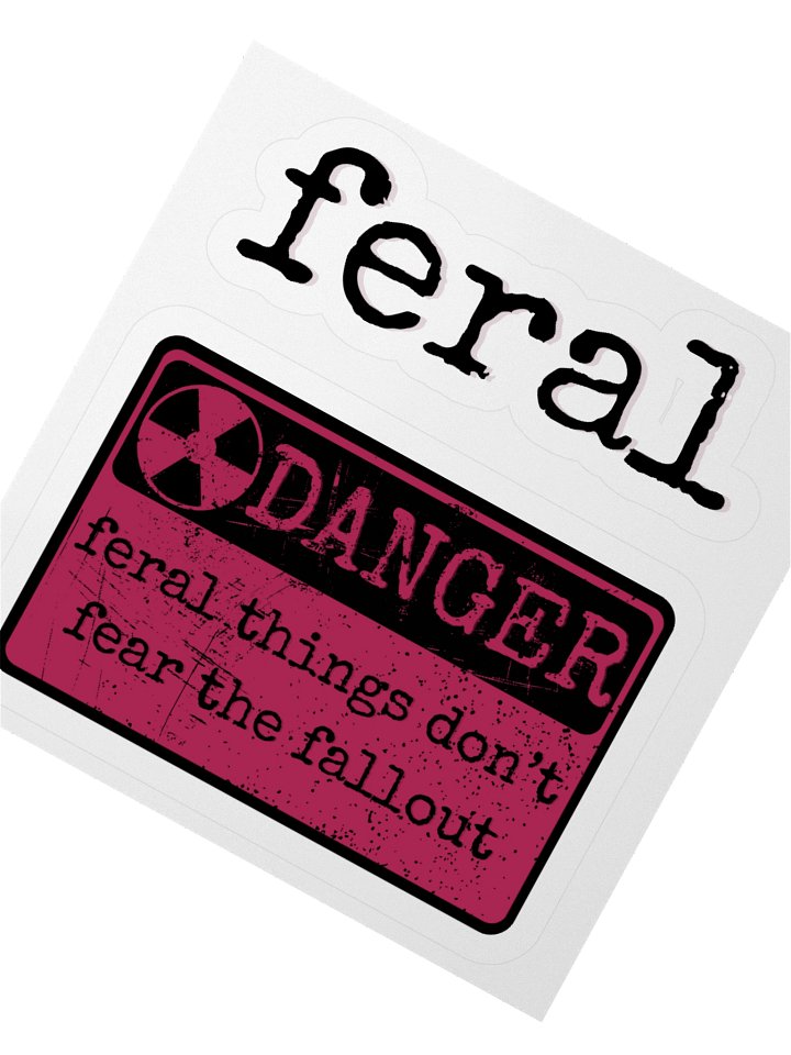 feral things Kiss-Cut Stickers product image (4)