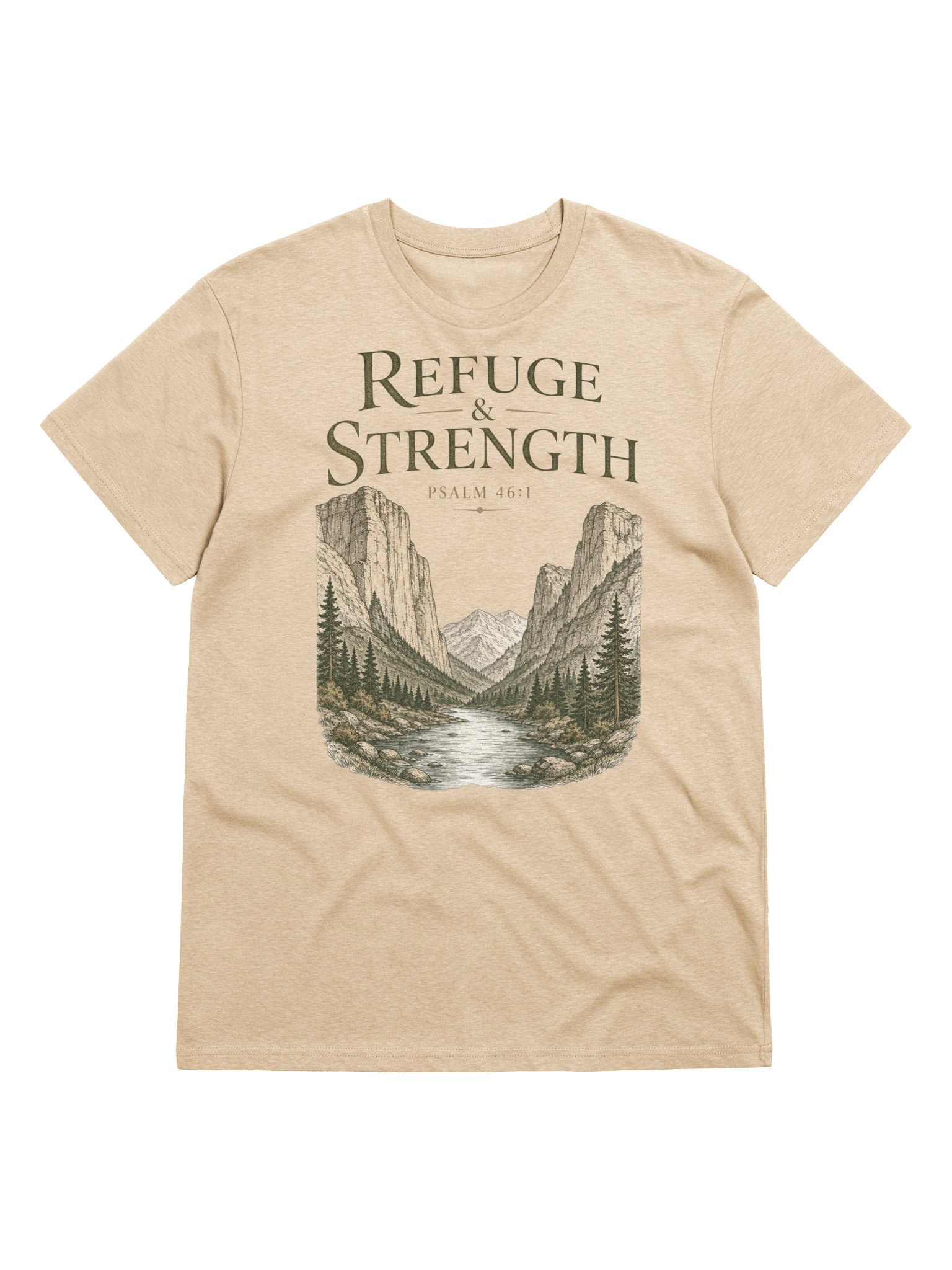 Psalm 46:1 God Is Our Refuge and Strength Christian T-shirt product image (1)