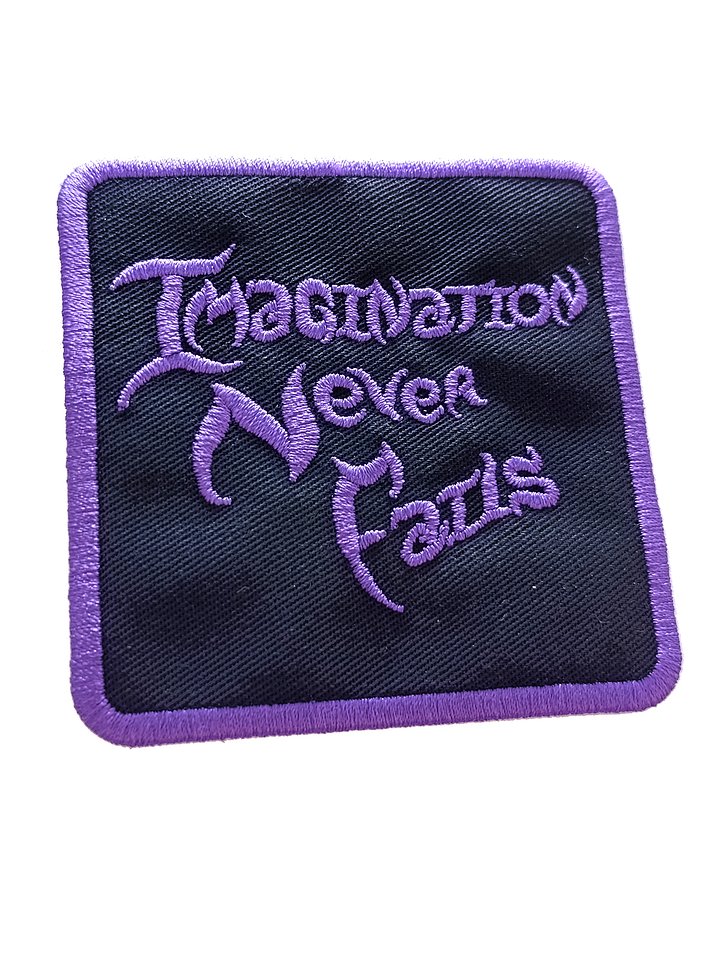 Embroidered Patch - Imagination Never Fails (PURPLE) product image (1)