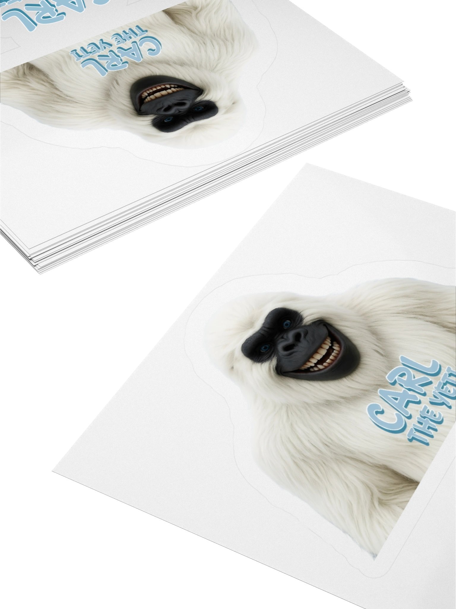 Carl the Yeti Kiss Cut Stickers product image (8)