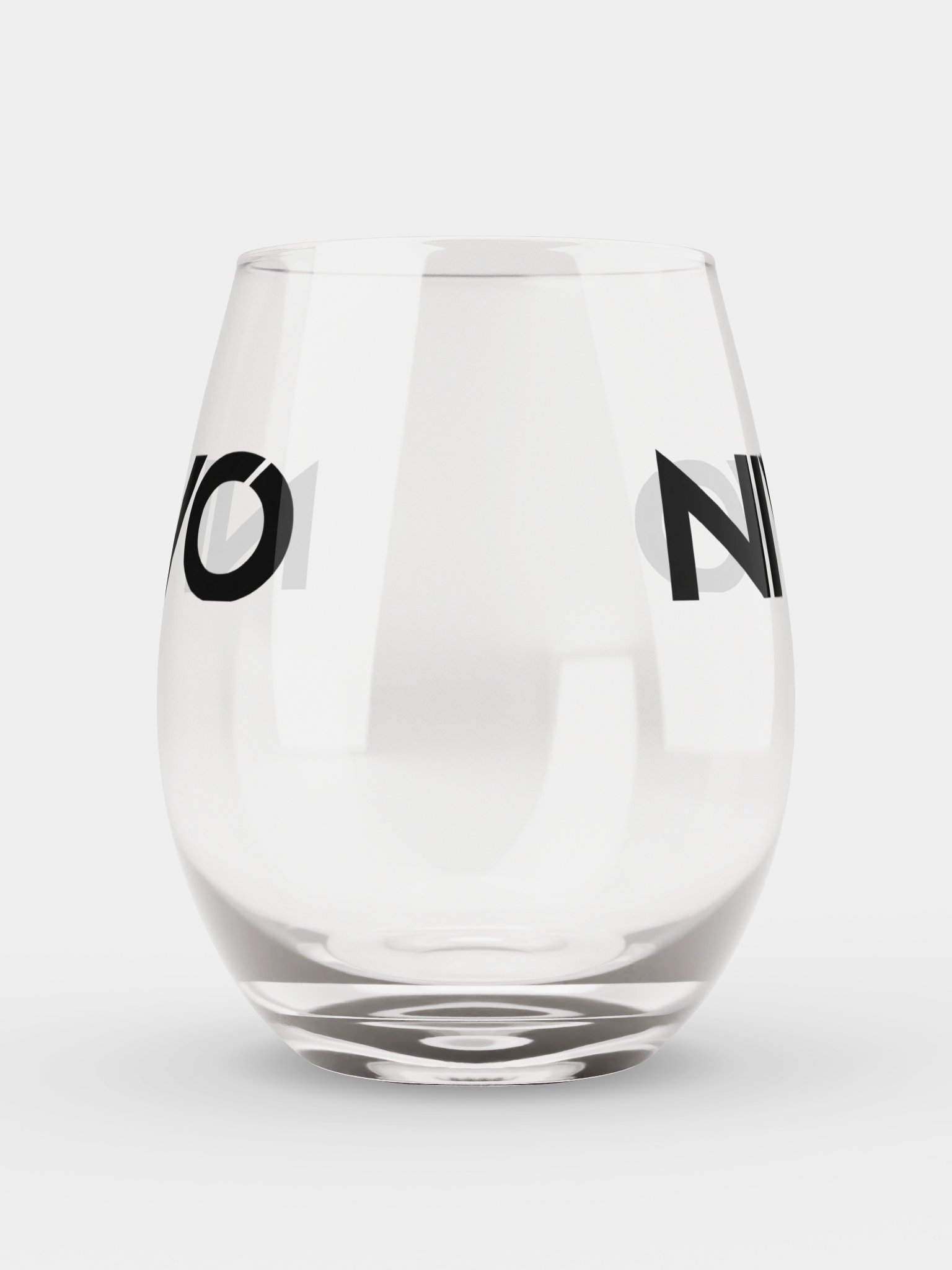NIVO Logo Stemless Wine Glass product image (1)
