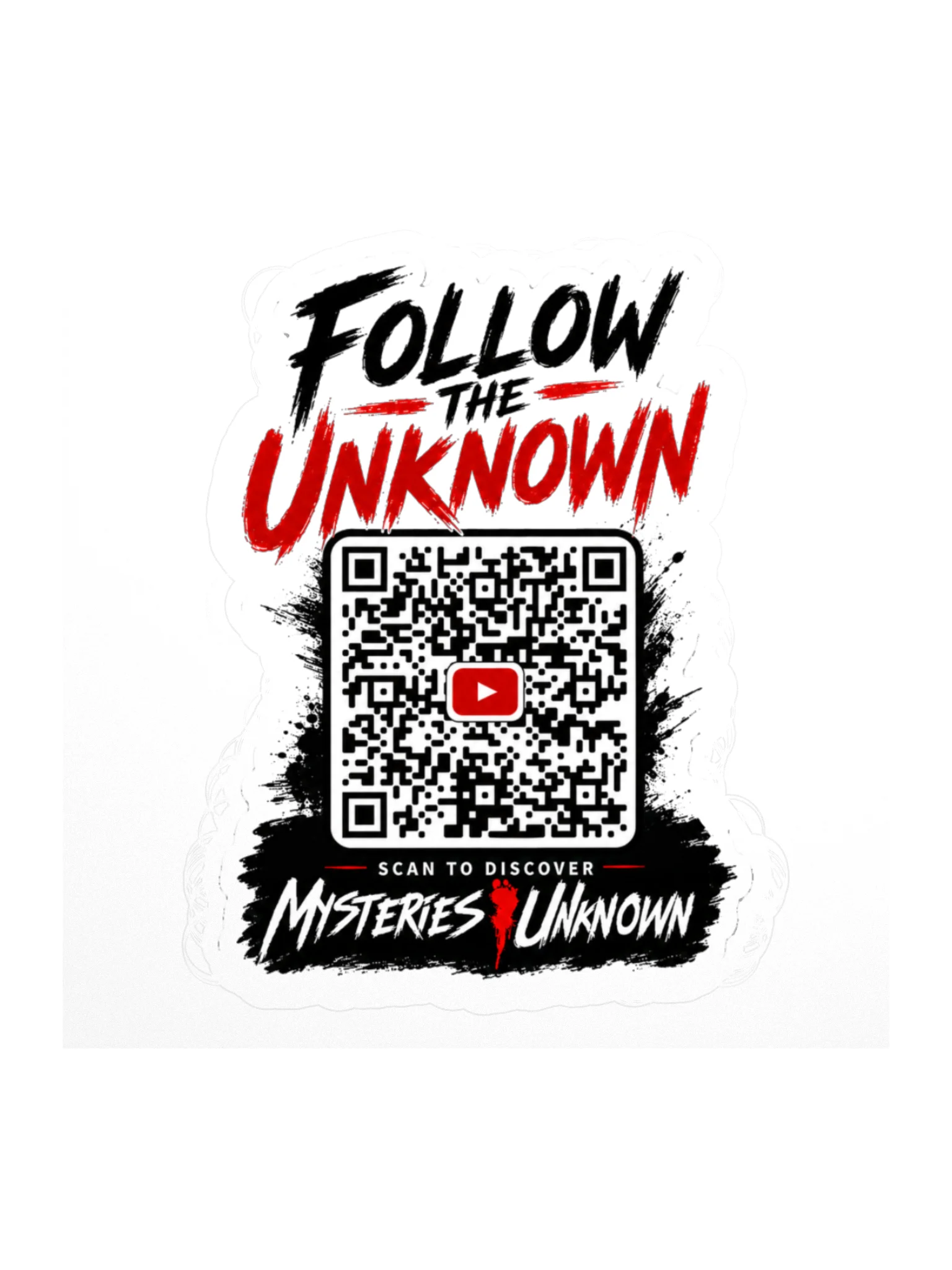 Follow the Unknown QR Code Sticker | Mysteries Unknown Podcast Sticker product image (2)