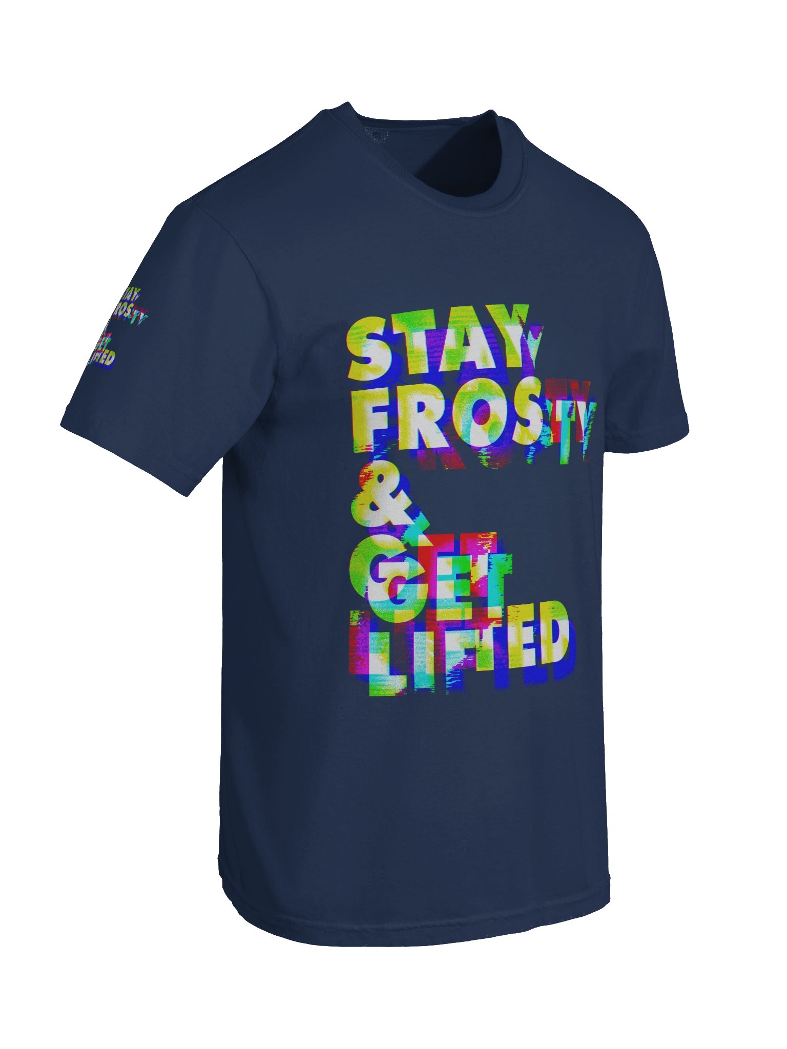 Stay Frosty & Get Lifted Anaglitched All Over product image (8)
